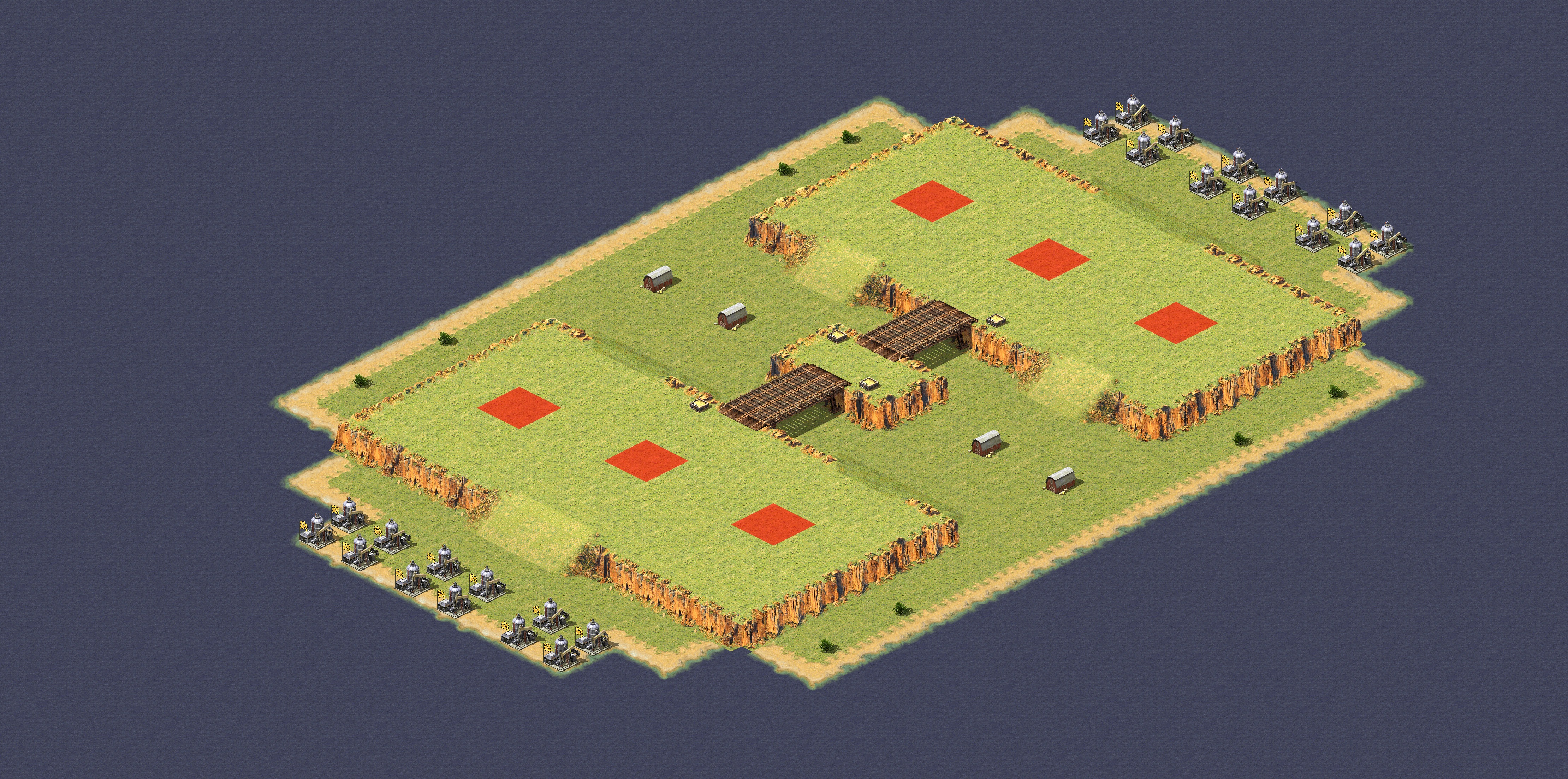 Rendered map: Plateau Skirmish