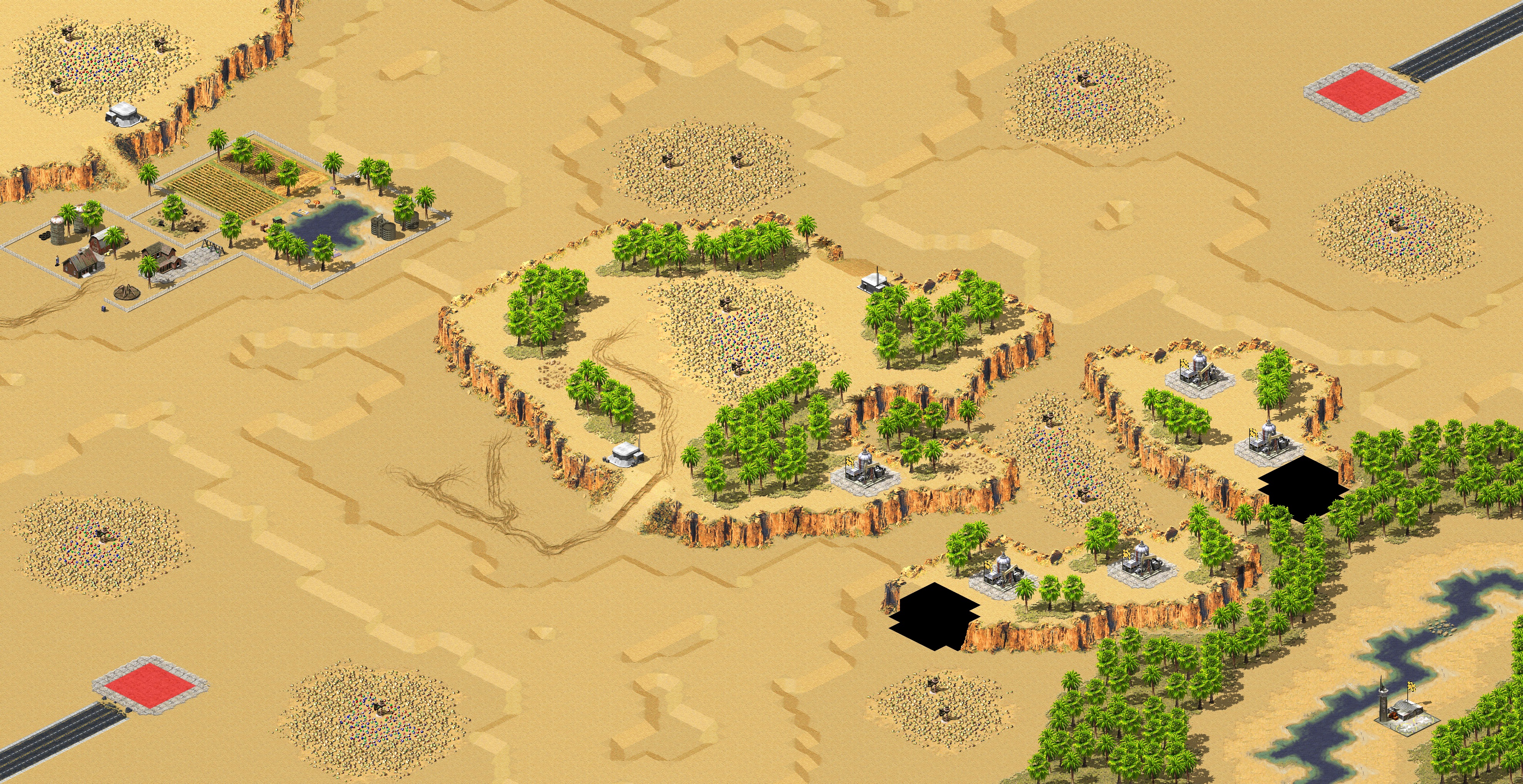 Rendered map: Reborn 2.0 - Desert Razing