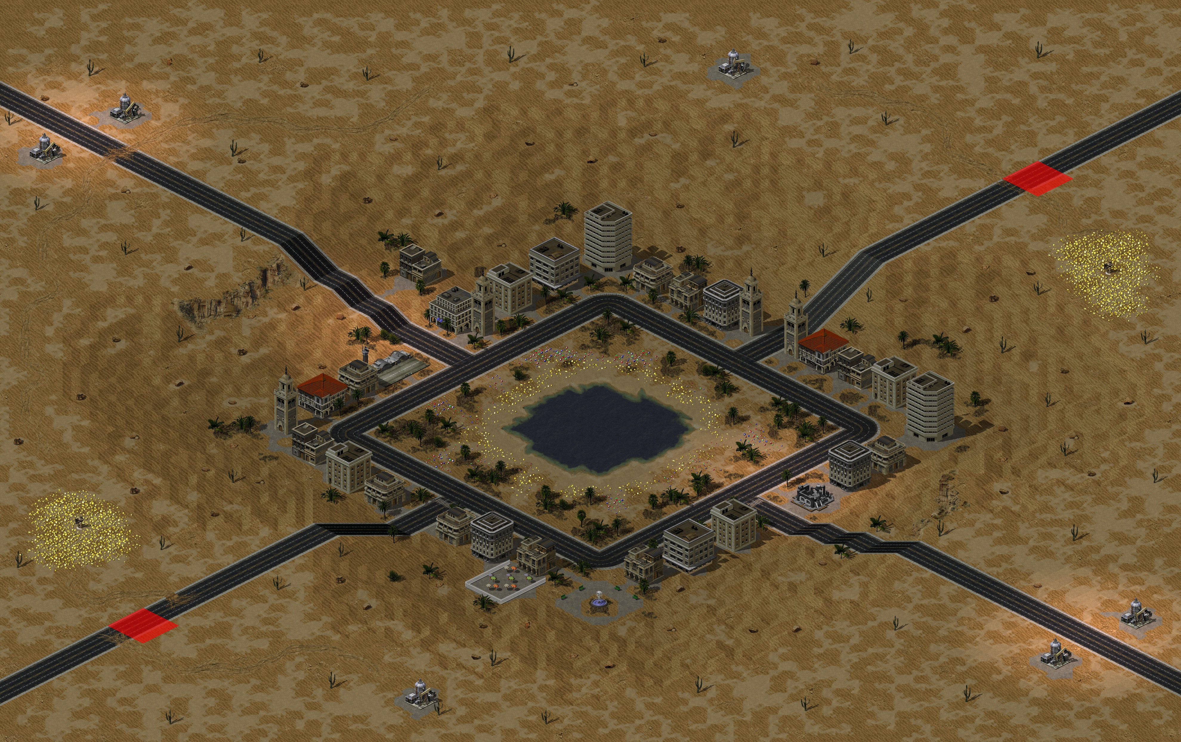 Rendered map: Sahara Mirage