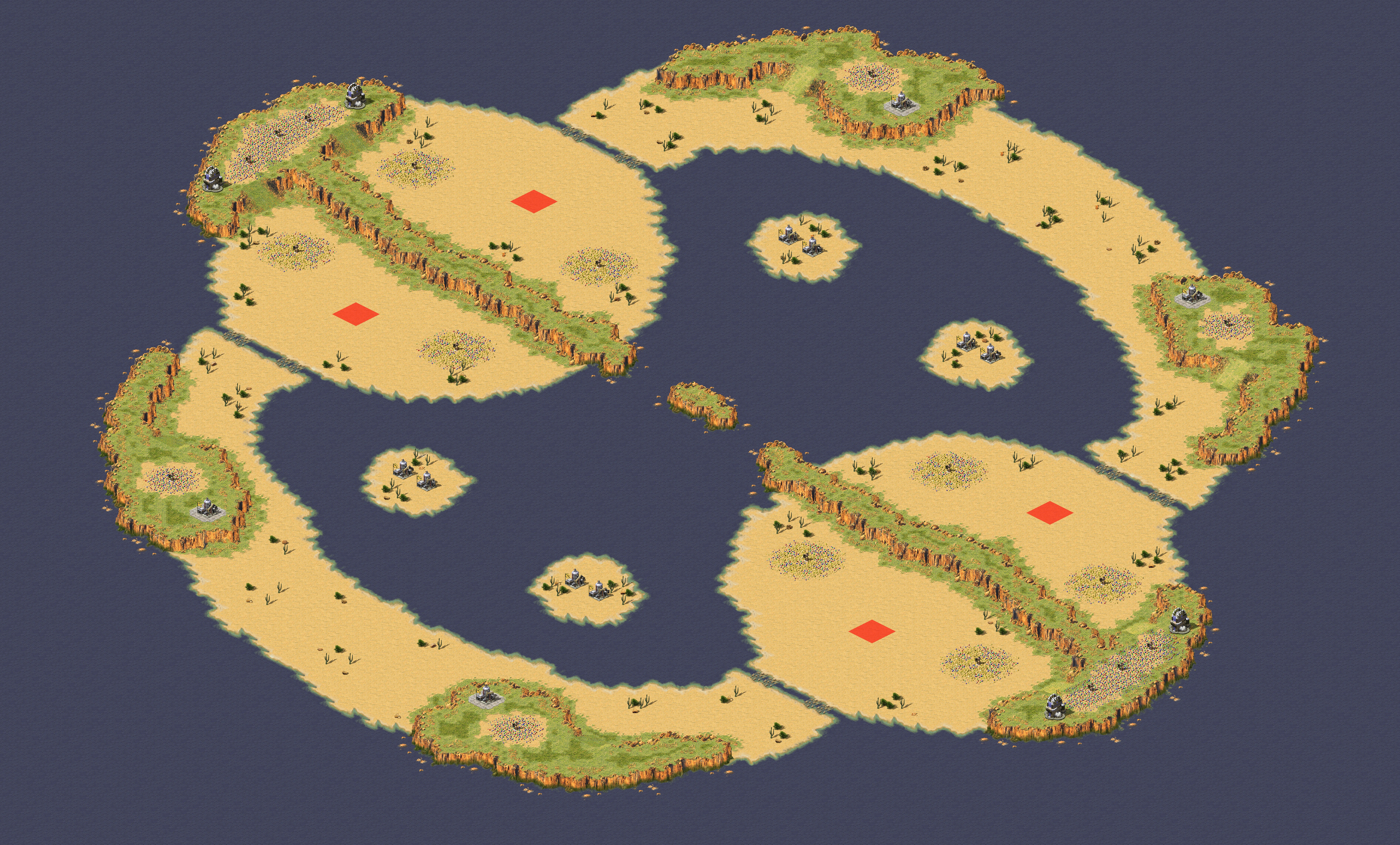 Rendered map: 镜花水月