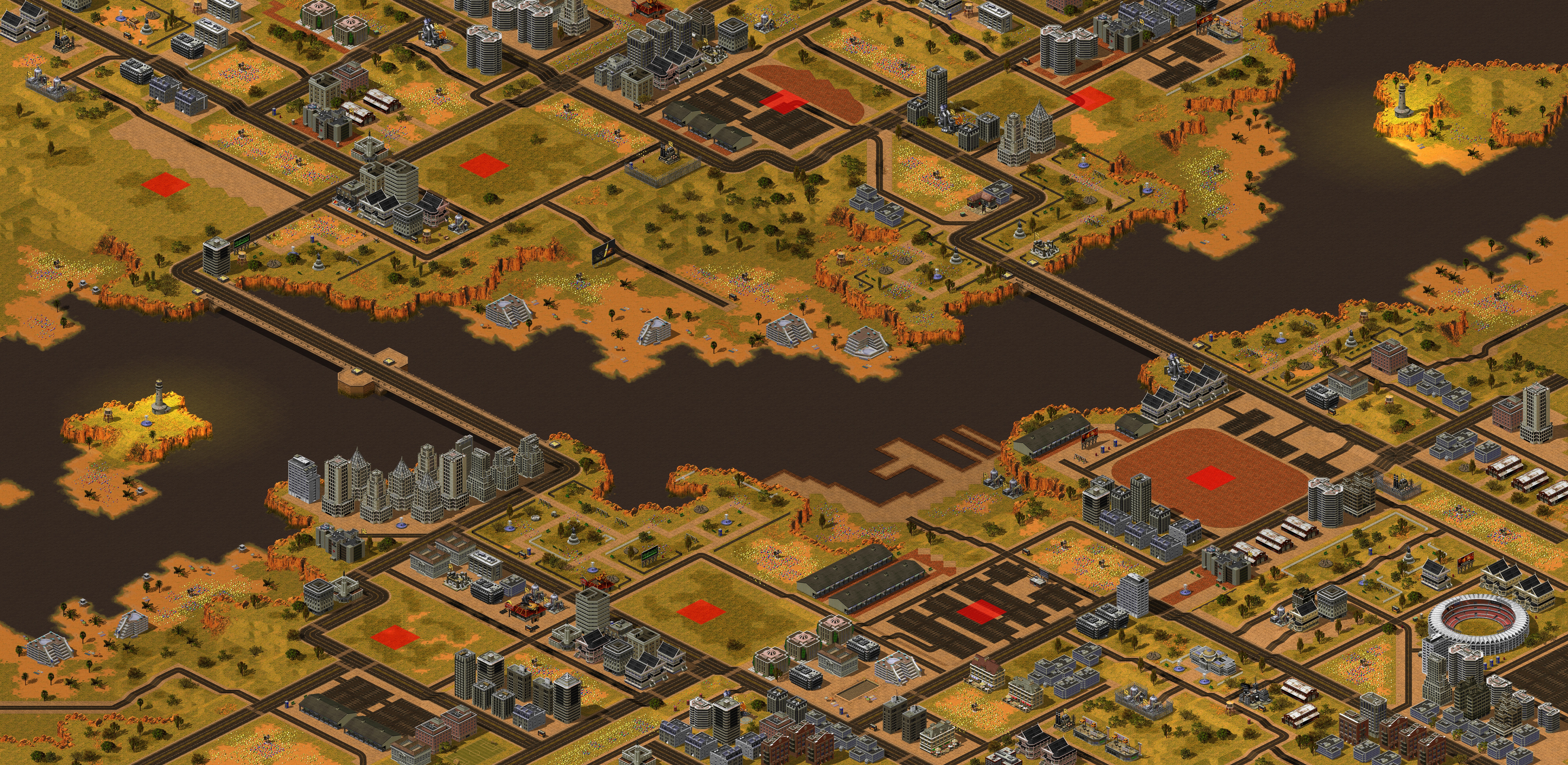 Rendered map: S-Across the River