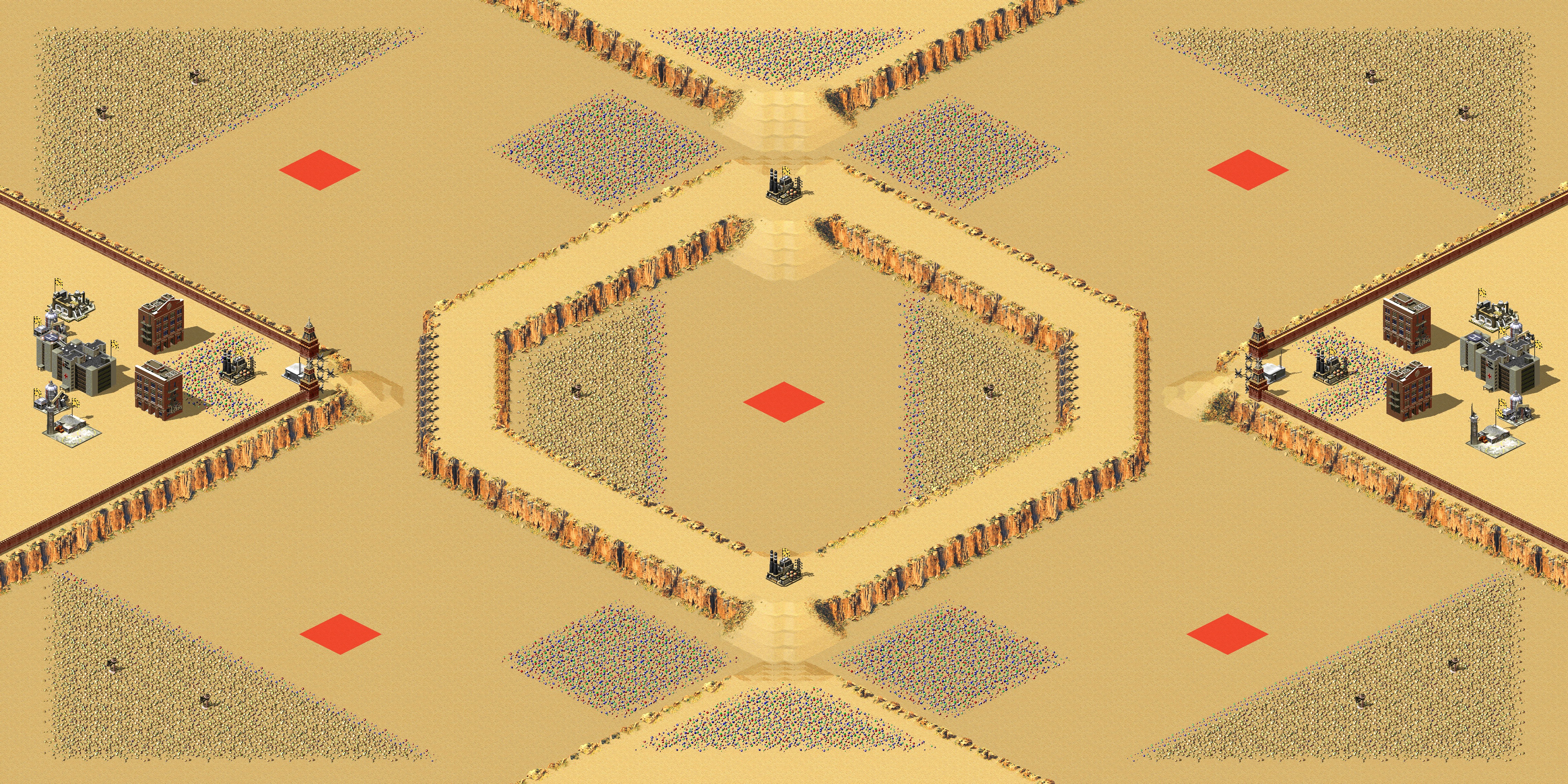 Rendered map: Quadruple trouble