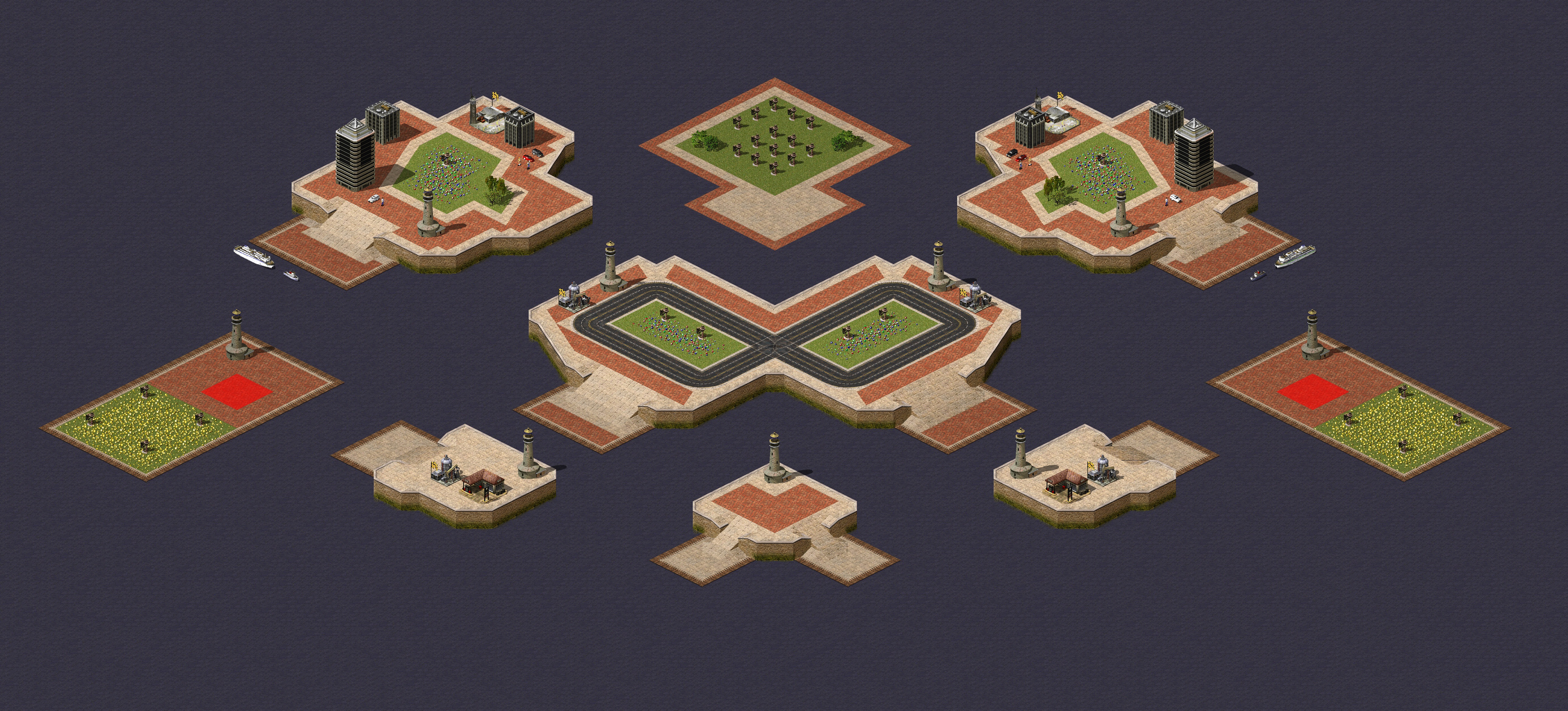 Rendered map: Island Nations