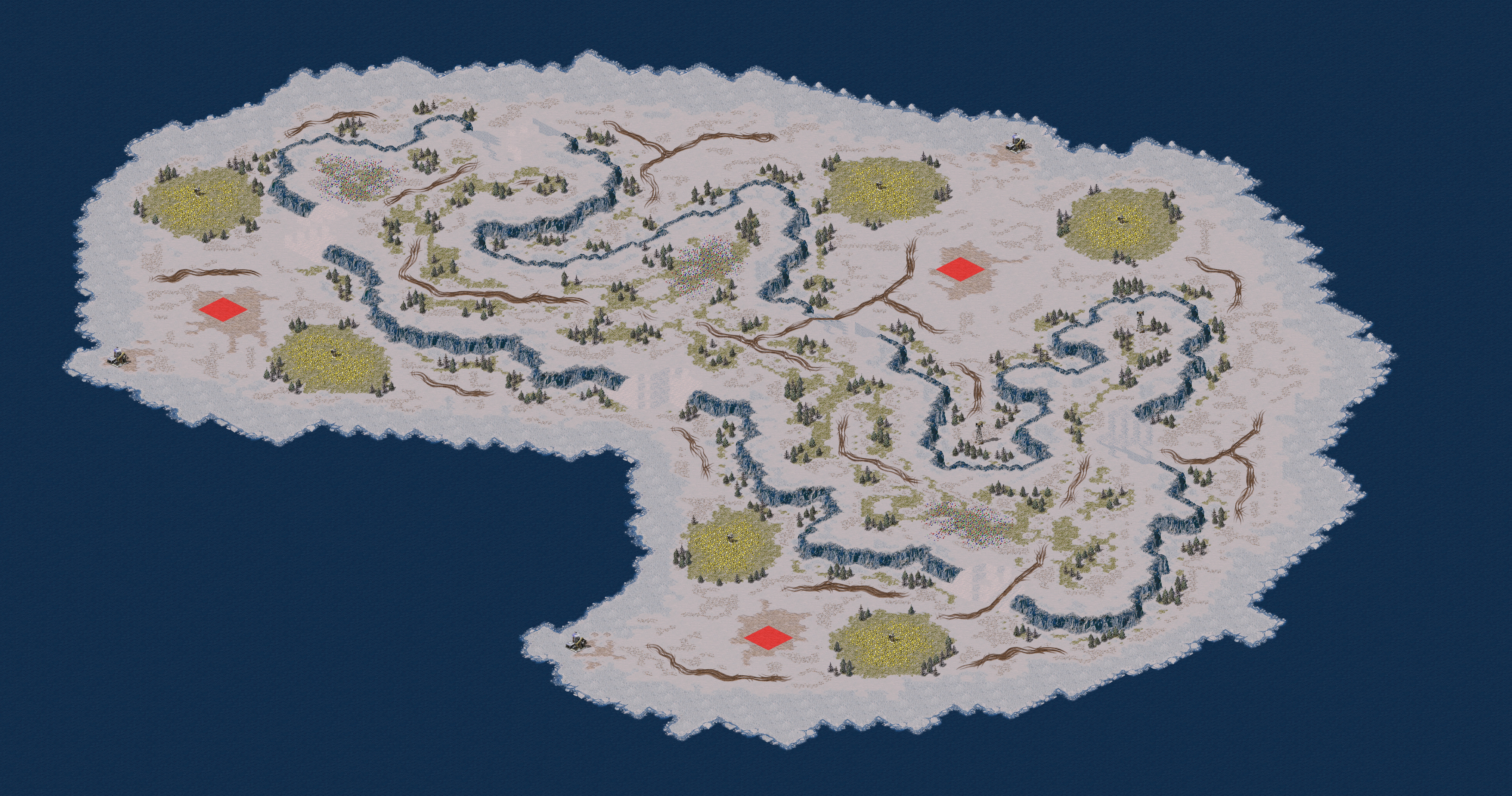 Rendered map: Hostile Iceberg