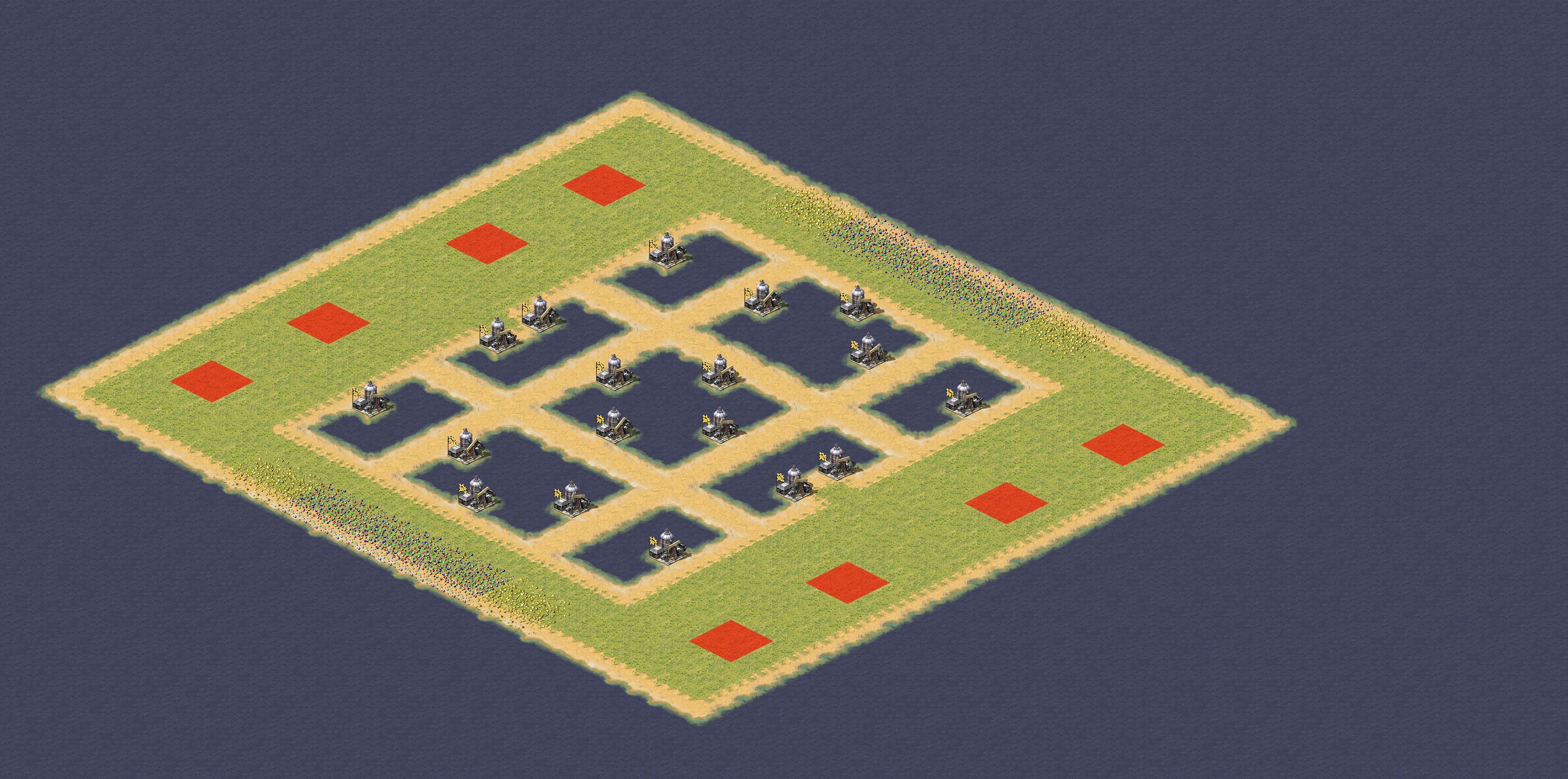 Rendered map: Grid 4v4