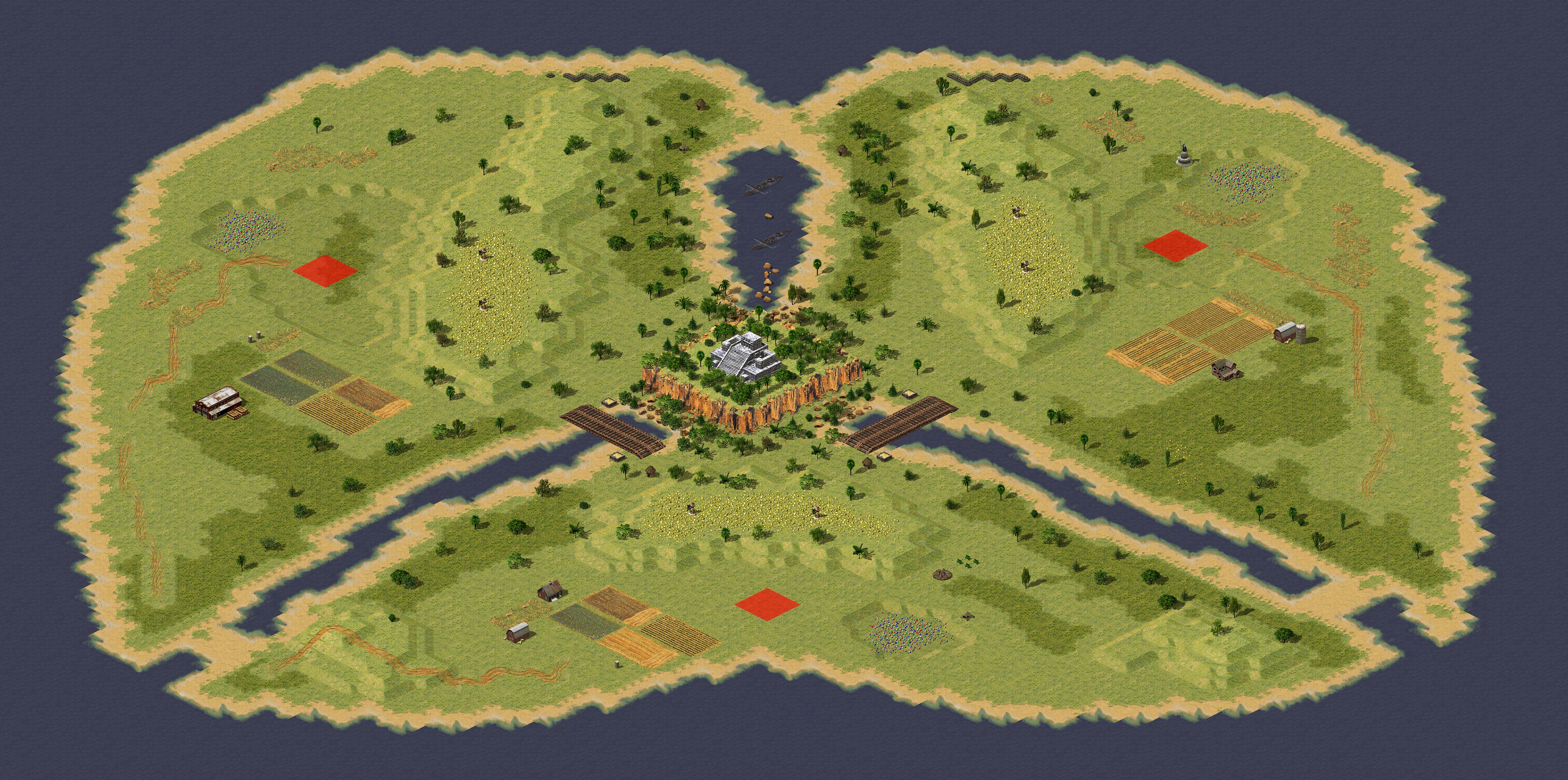 Rendered map: 亚热带丛林