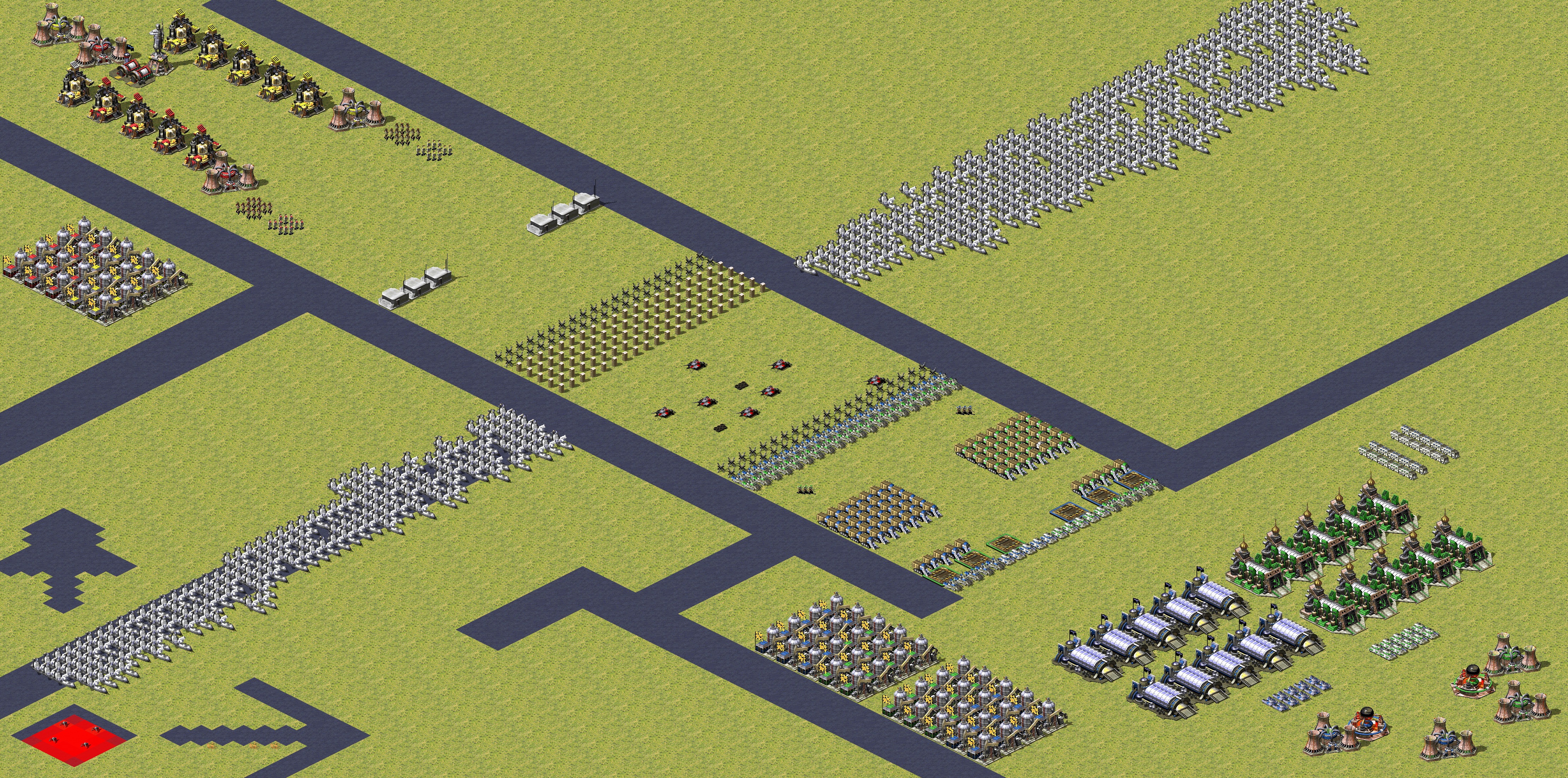 Rendered map: Infantry vs Tanks (Balanced)