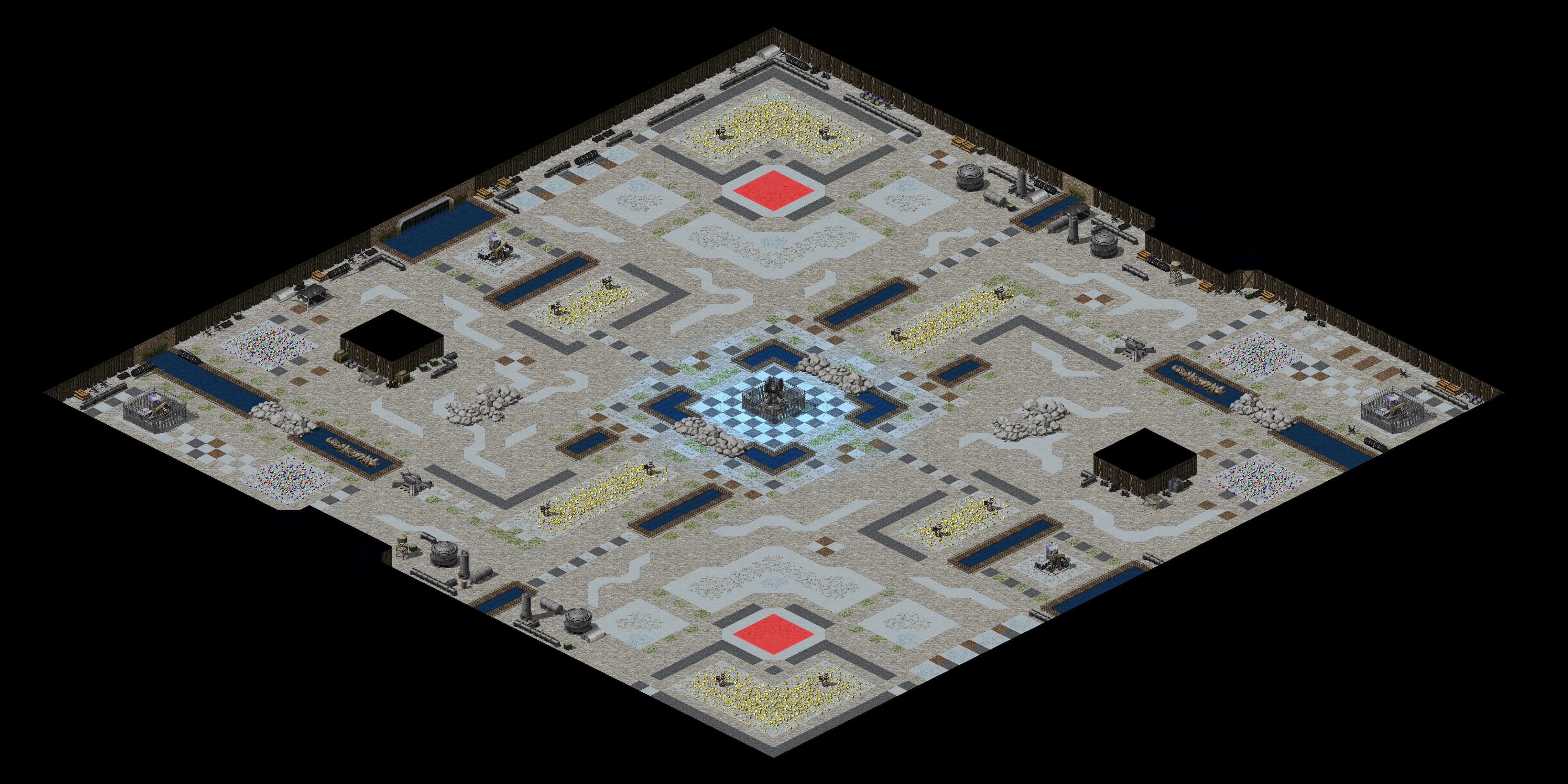 Rendered map: Underneath