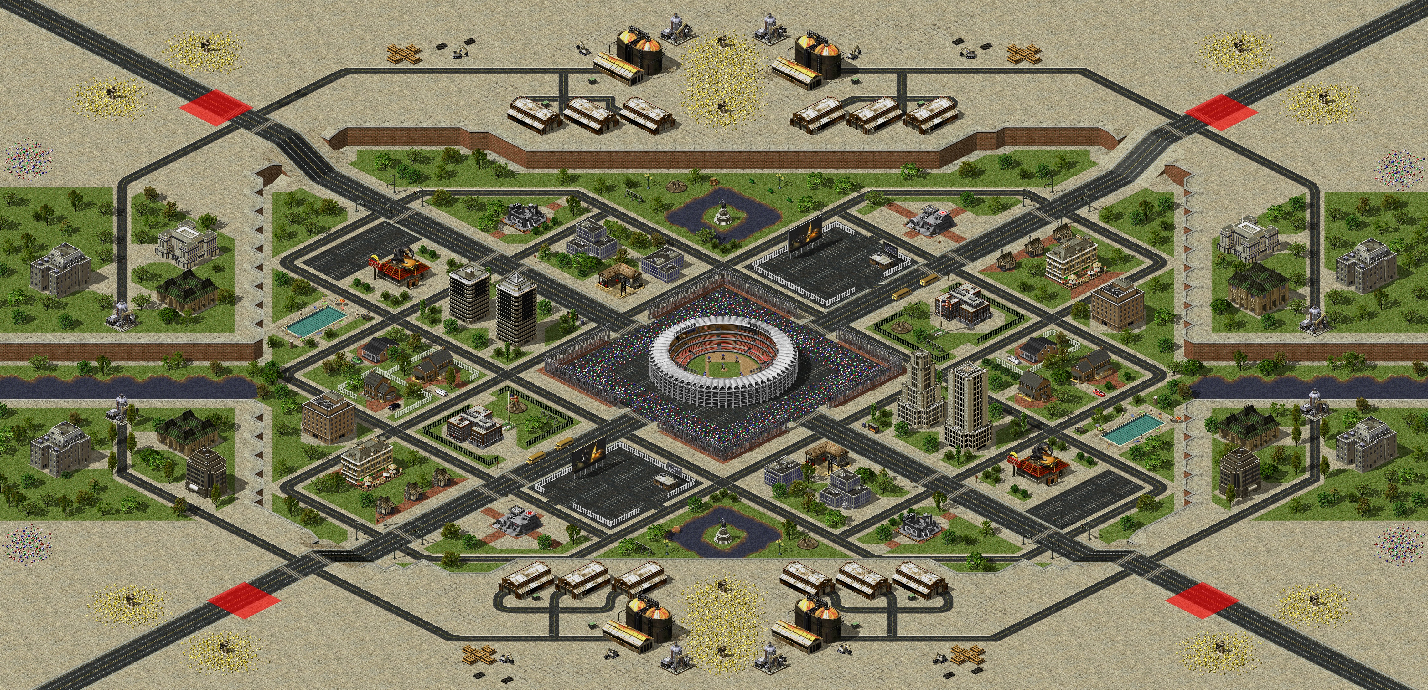 Rendered map: Arena Attack