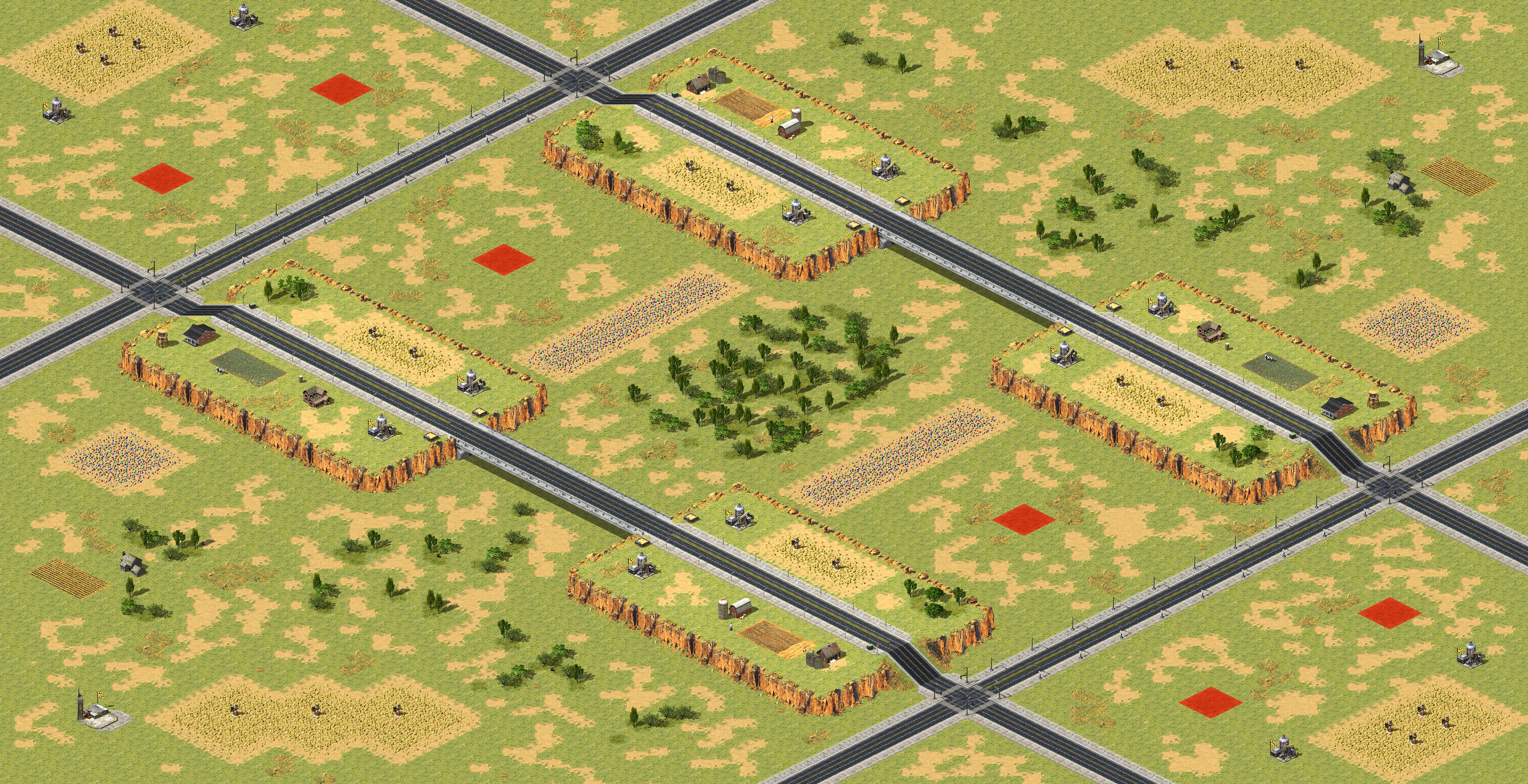 Rendered map: Attack & Defense 3v3