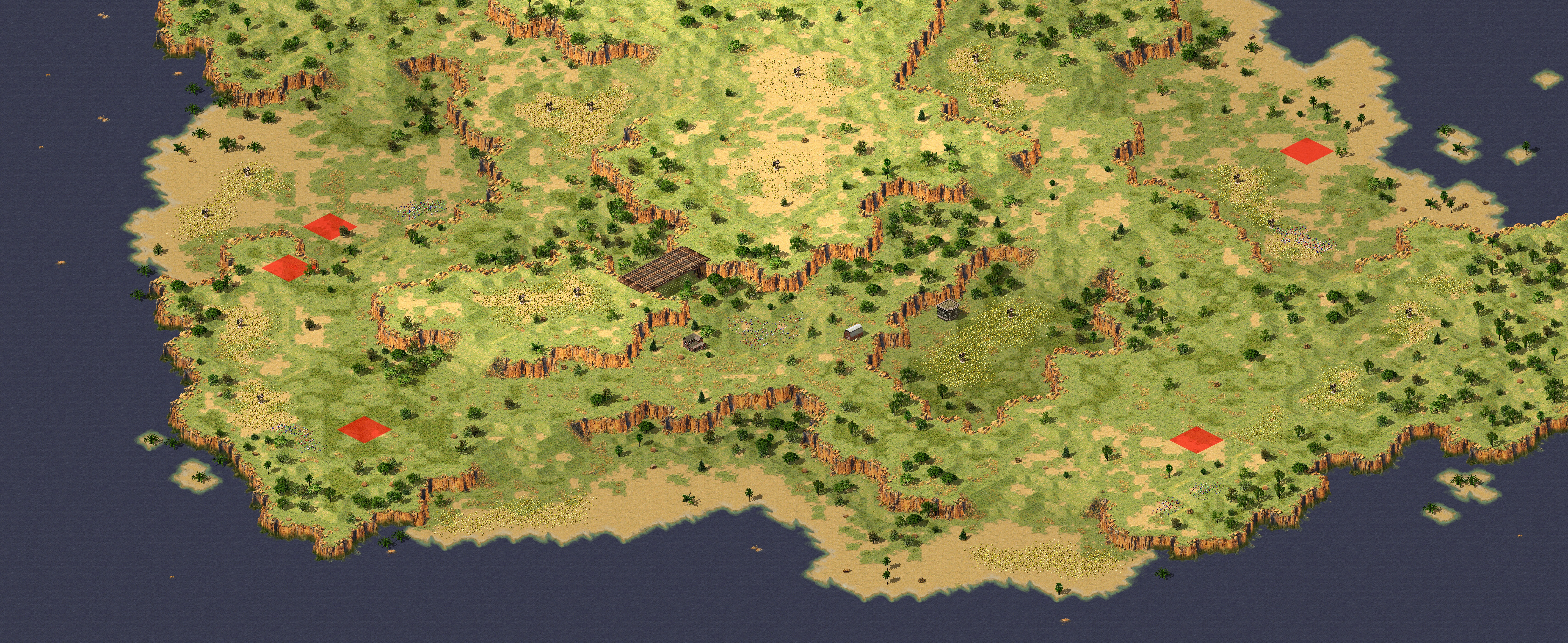 Rendered map: 山海
