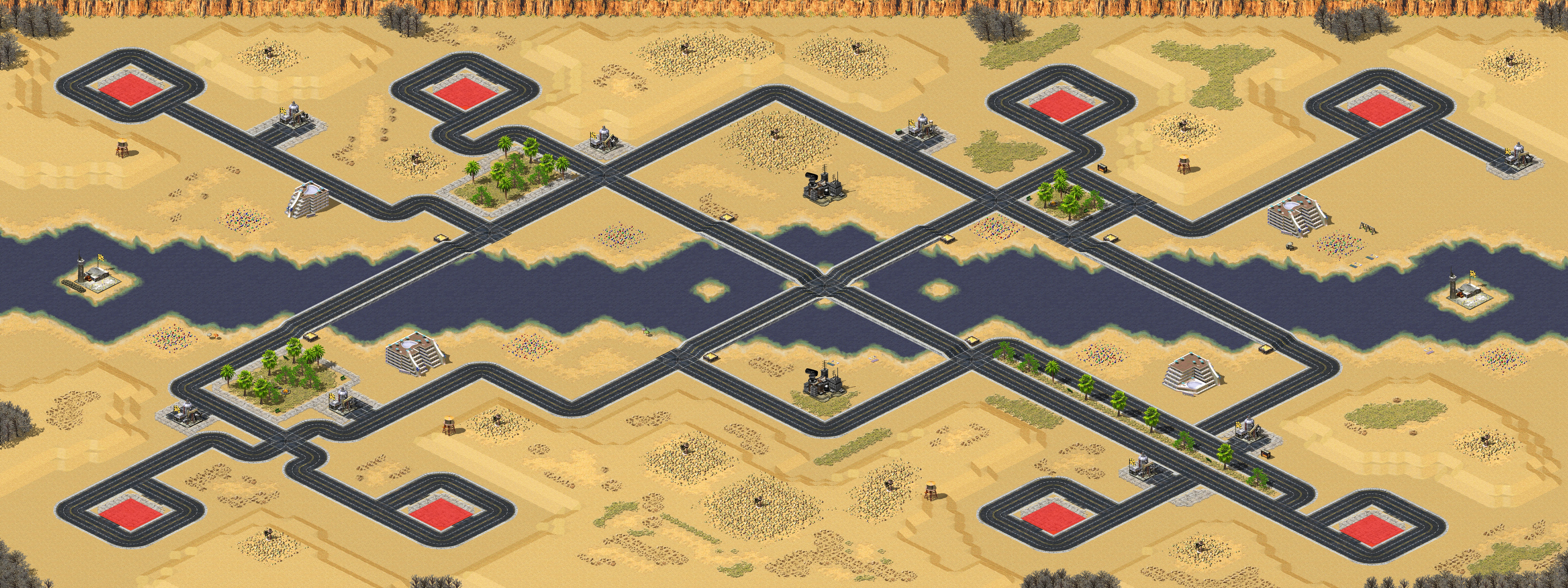 Rendered map: Desert Strike by Murphy v1.0
