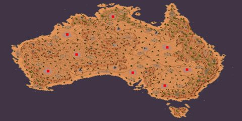 Rendered preview of Australia zoom