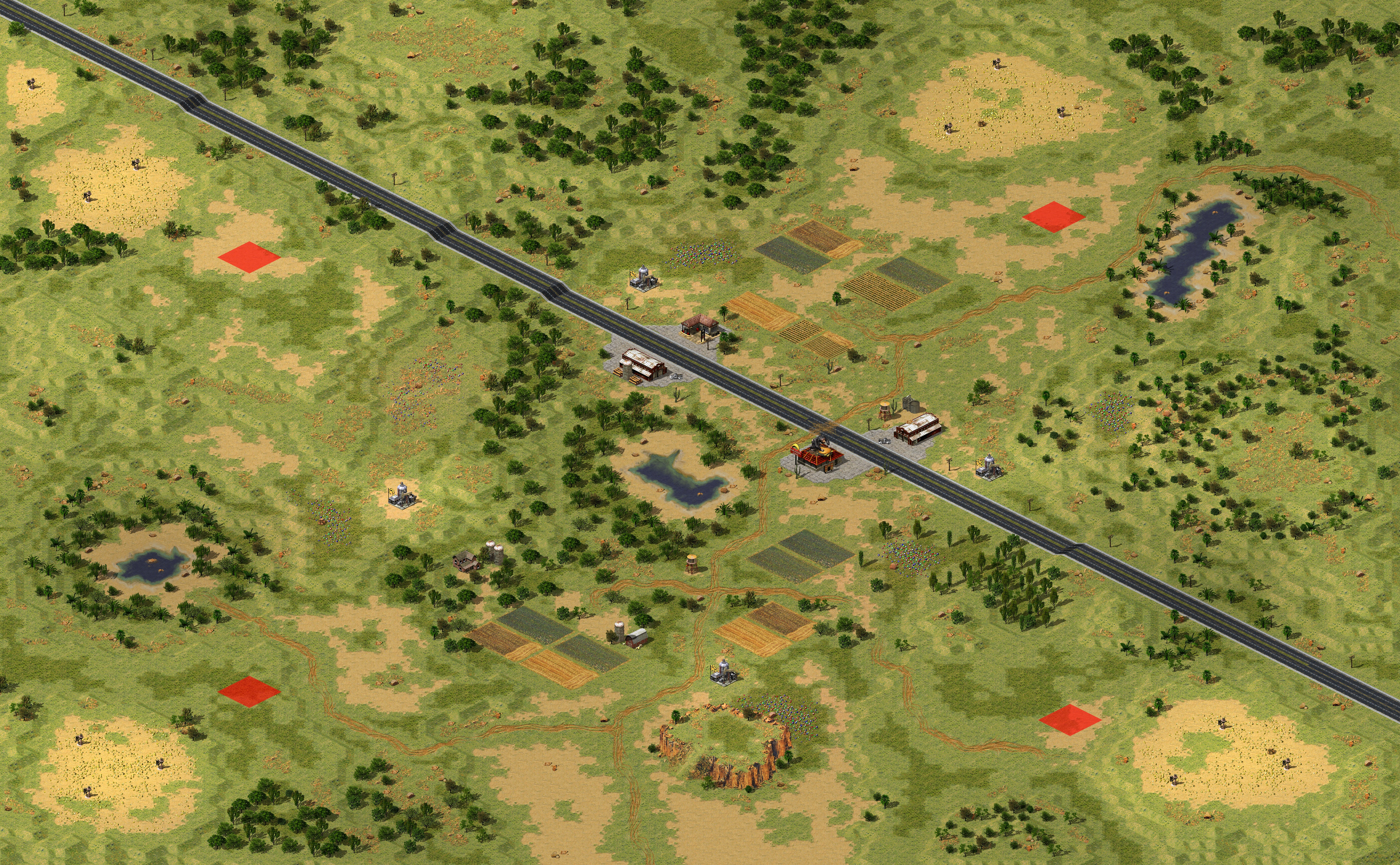 Rendered map: Golden State Freeway LE