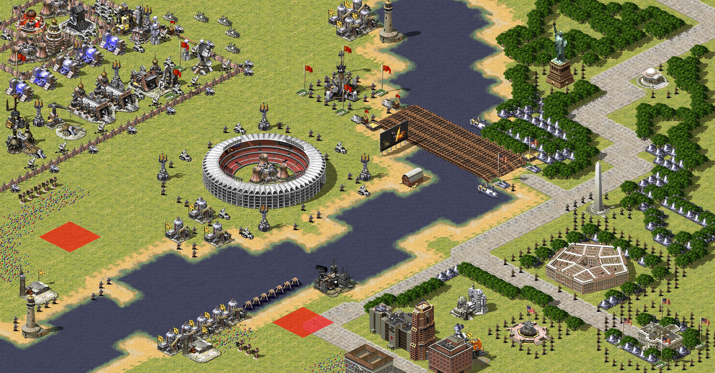 Rendered map: 边境之地1V1