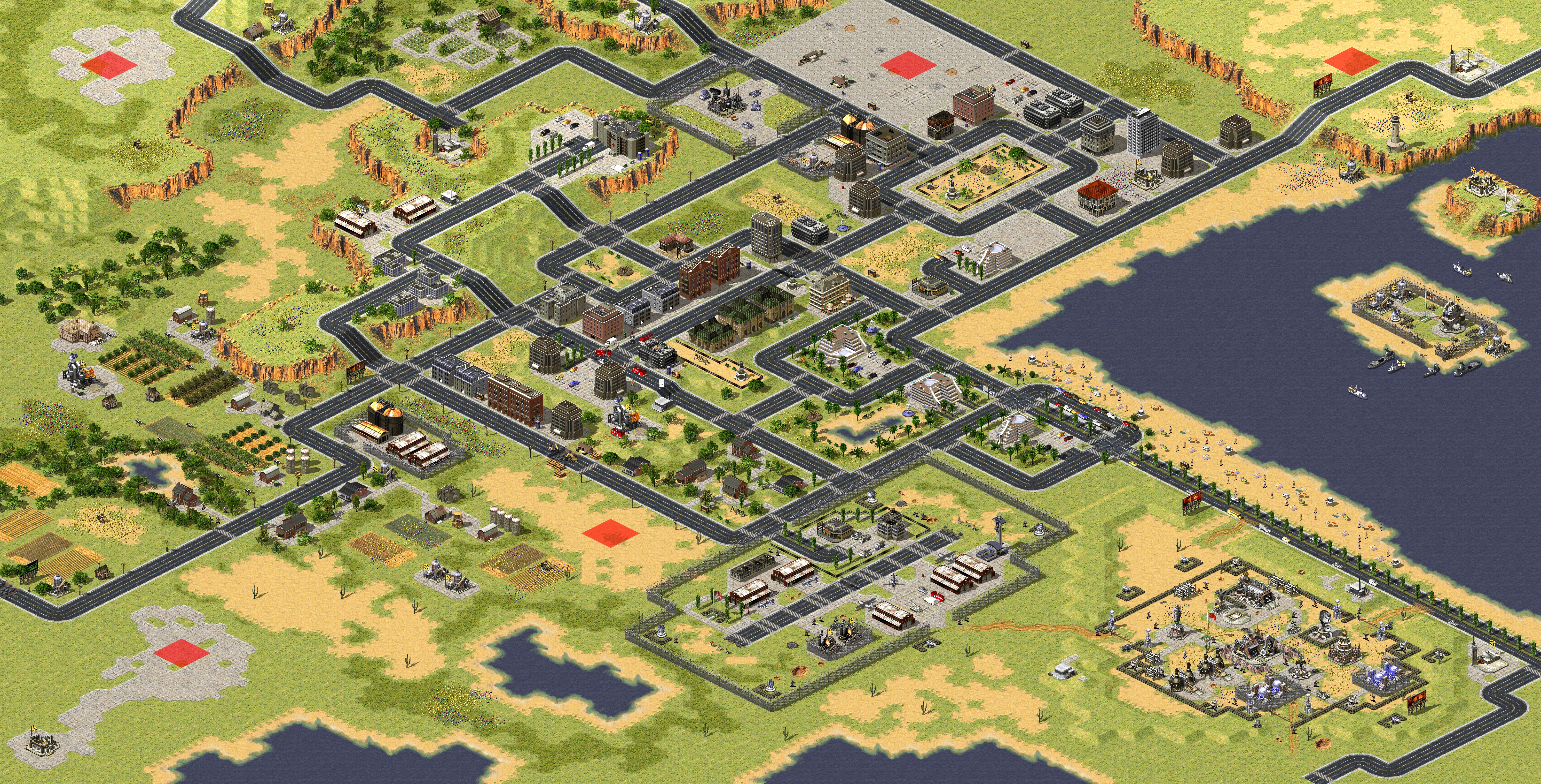 Rendered map: Outside Athens
