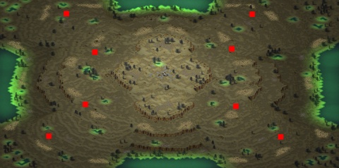 Rendered preview of X Isle v1.3 (4v4)