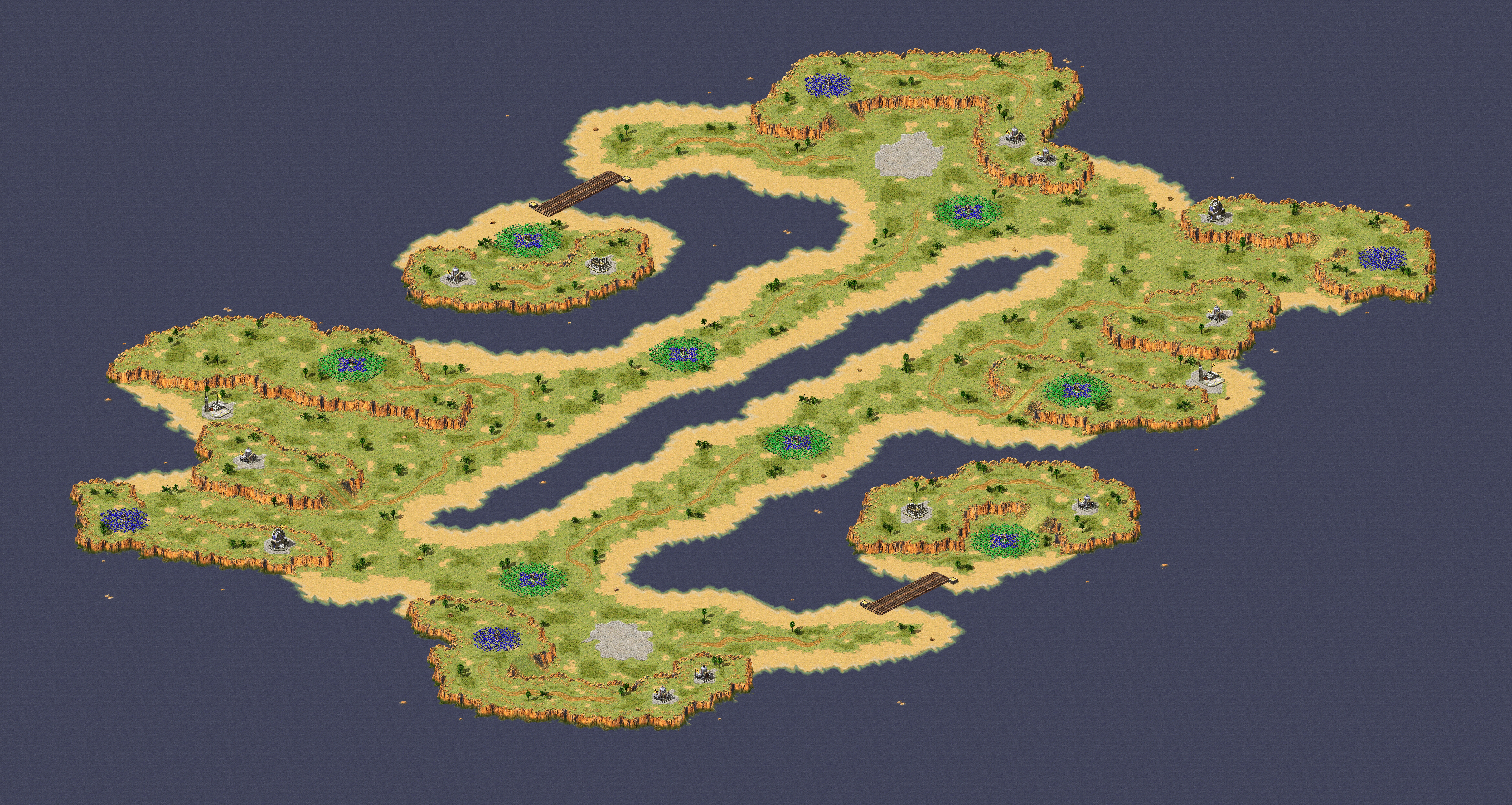 Rendered map: (2) Around the Corner