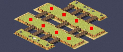 Rendered preview of Rectangular Plateau (4v4)