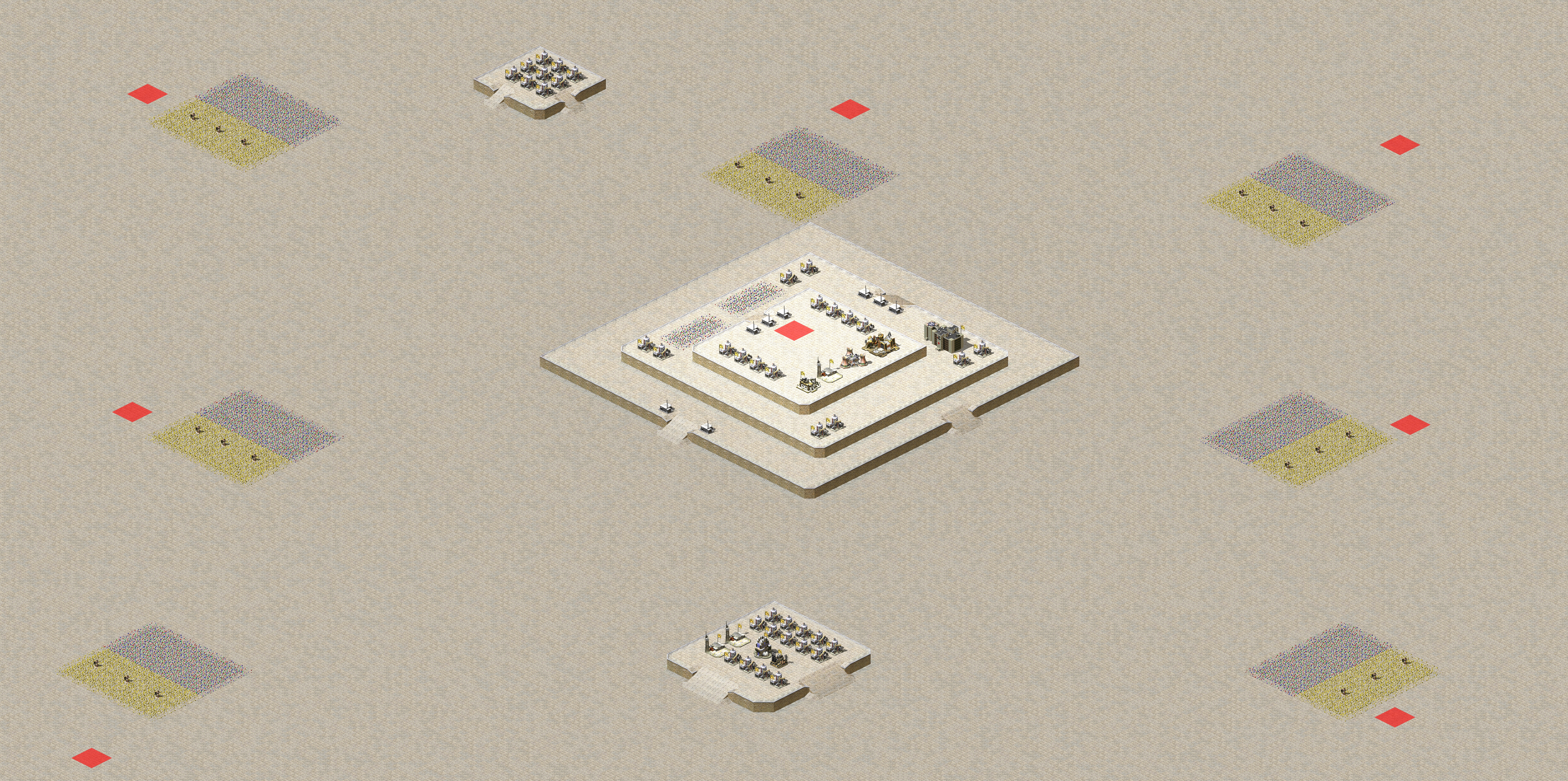 Rendered map: Defend the Pentagon
