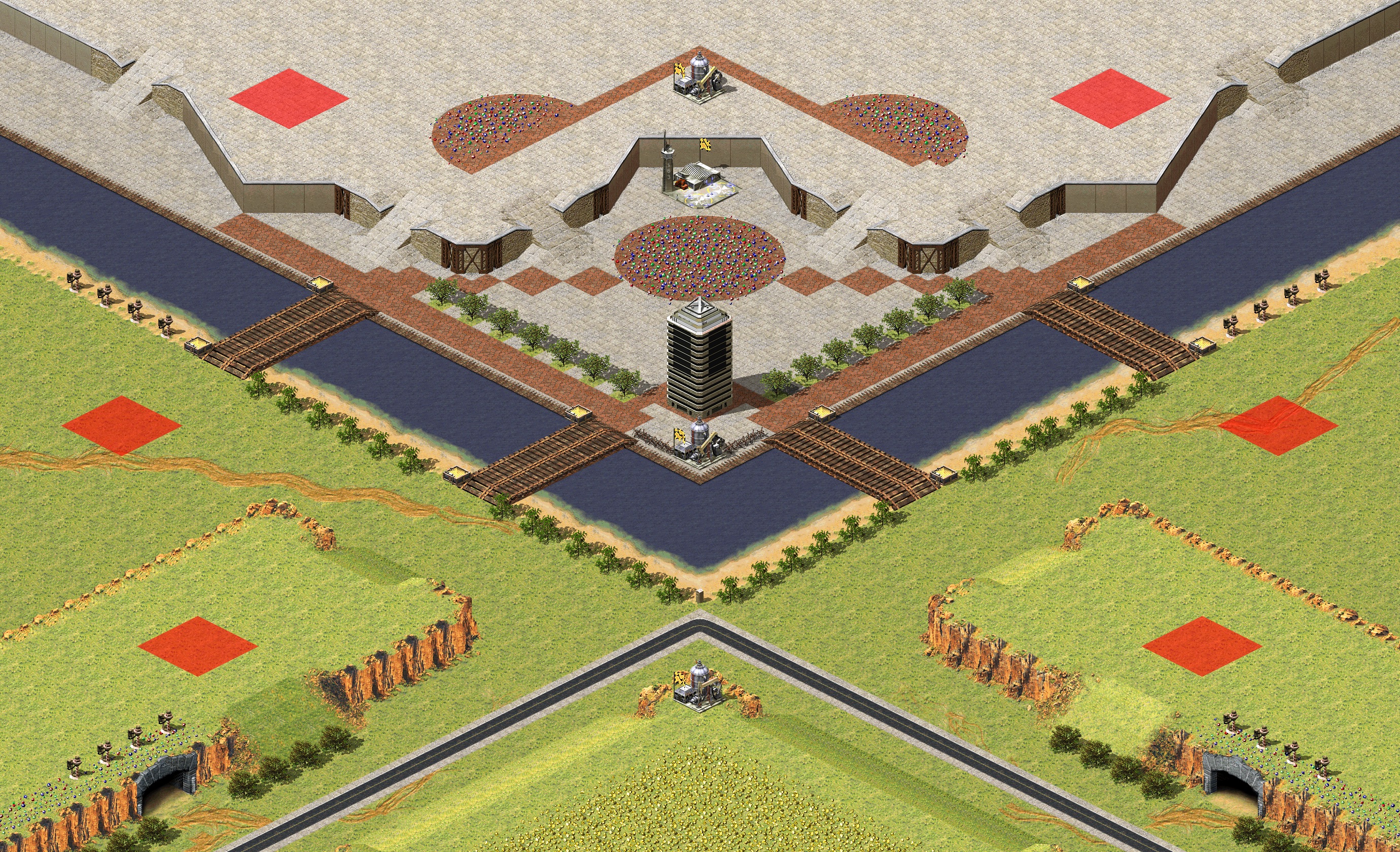 Rendered map: South City 2v2v2