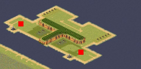 Rendered preview of Island Conflict 1v1