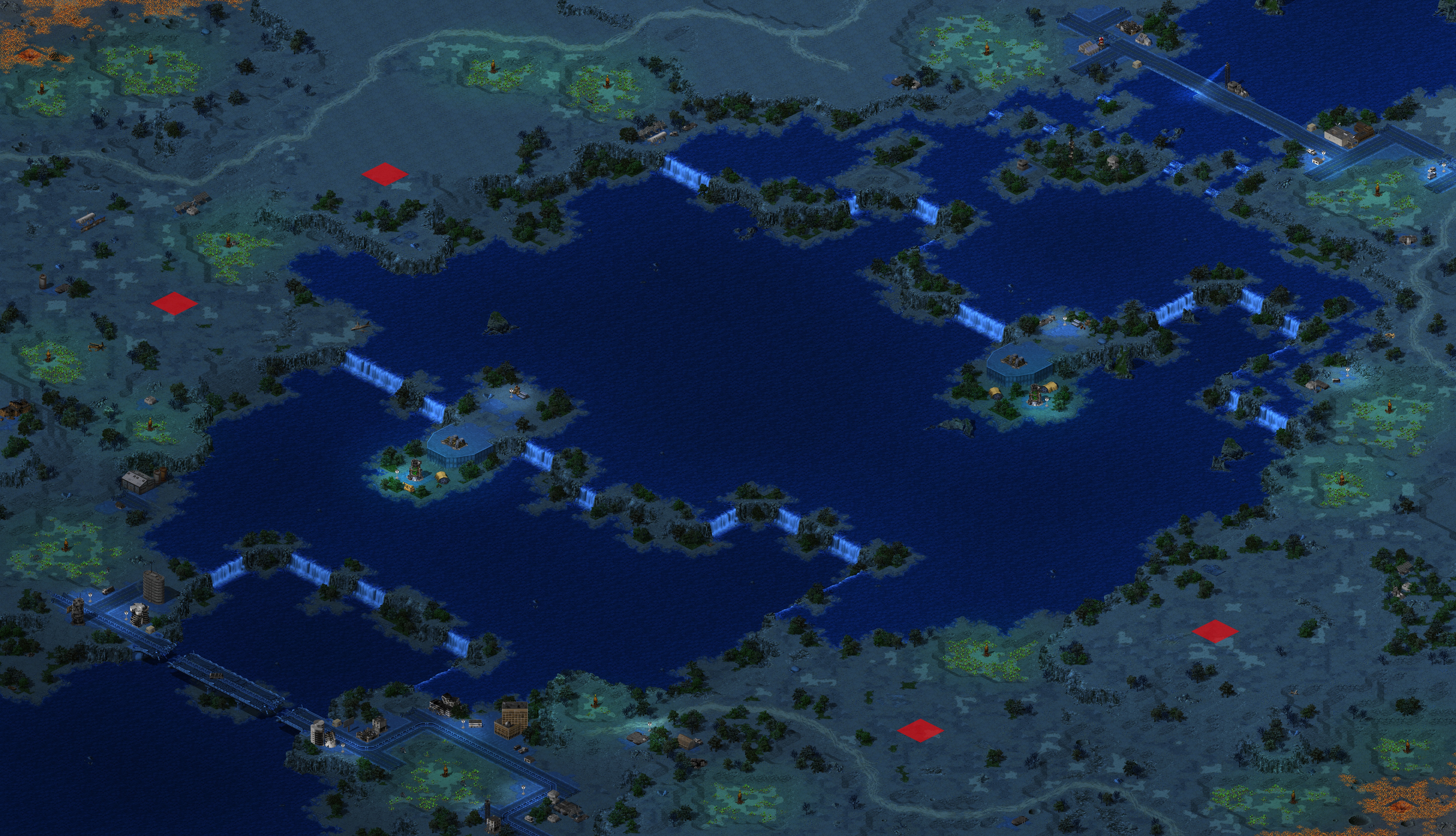 Rendered map: Basins
