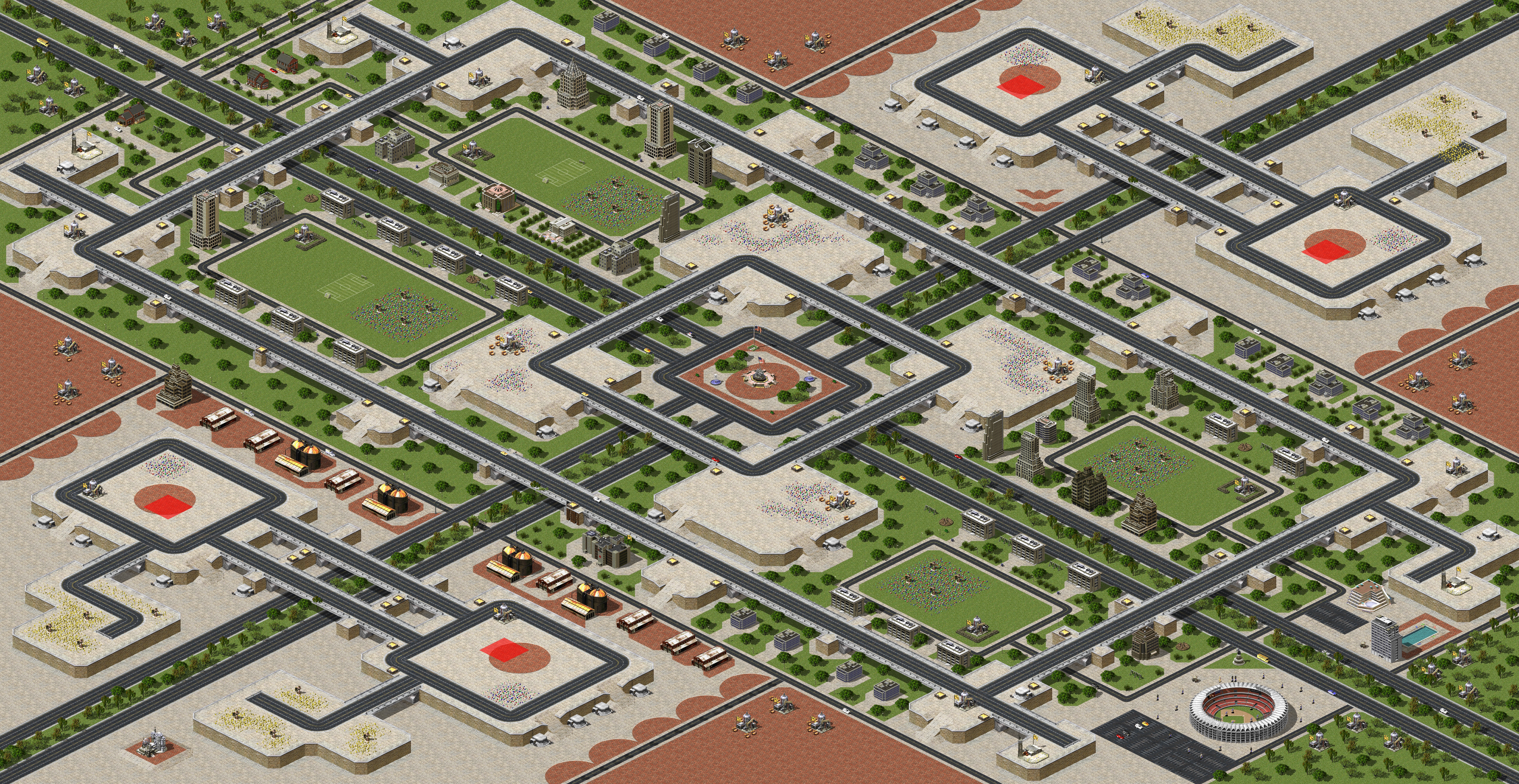 Rendered map: Battle for Indianapolis