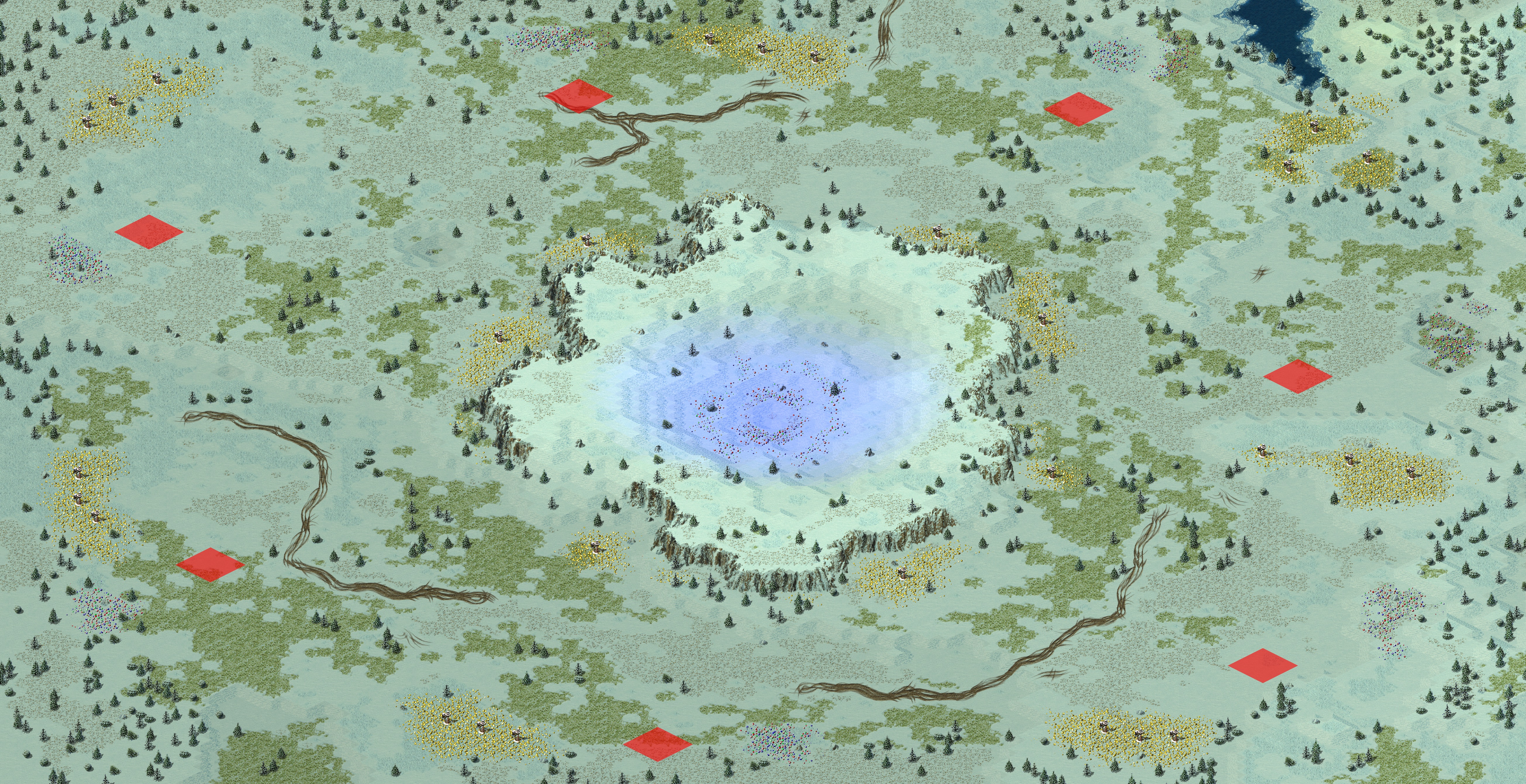 Rendered map: 雪地分支