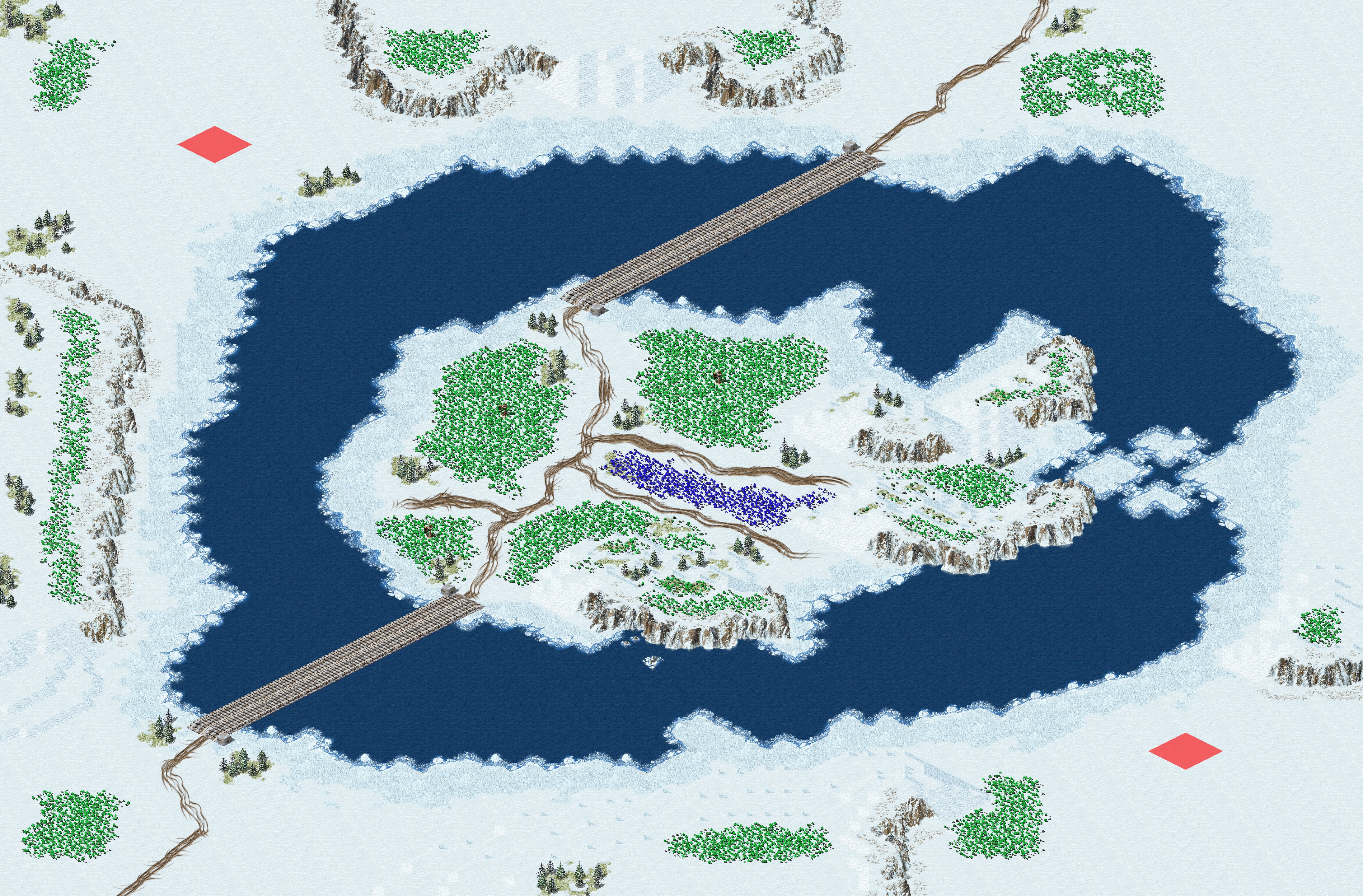 Rendered map: Middle Mayhem
