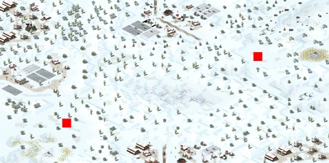 Rendered preview of Crashed Snowy Village