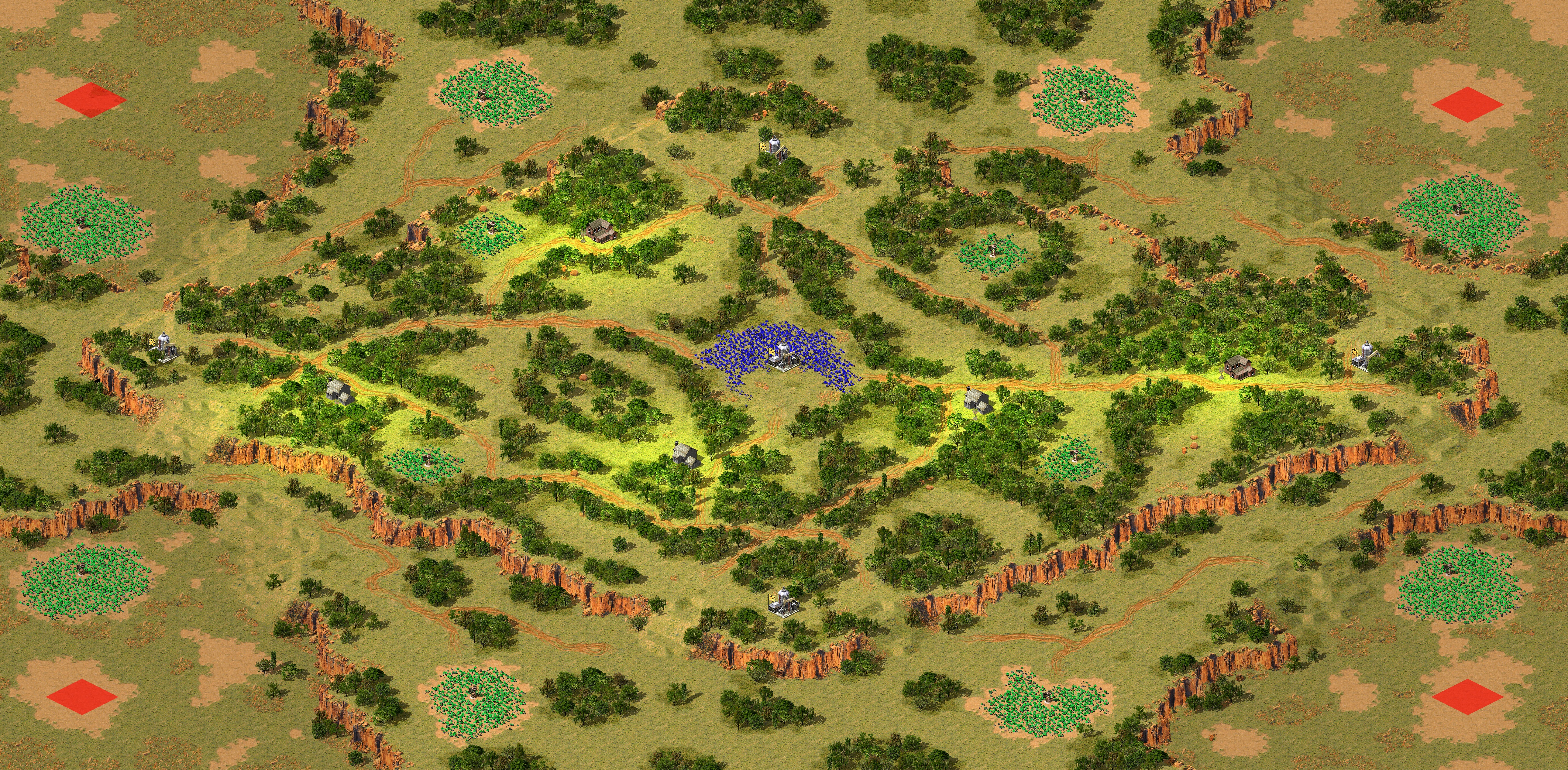 Rendered map: Four Corners