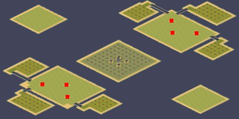 Rendered preview of Naval Battle 3v3 Map Pack 1