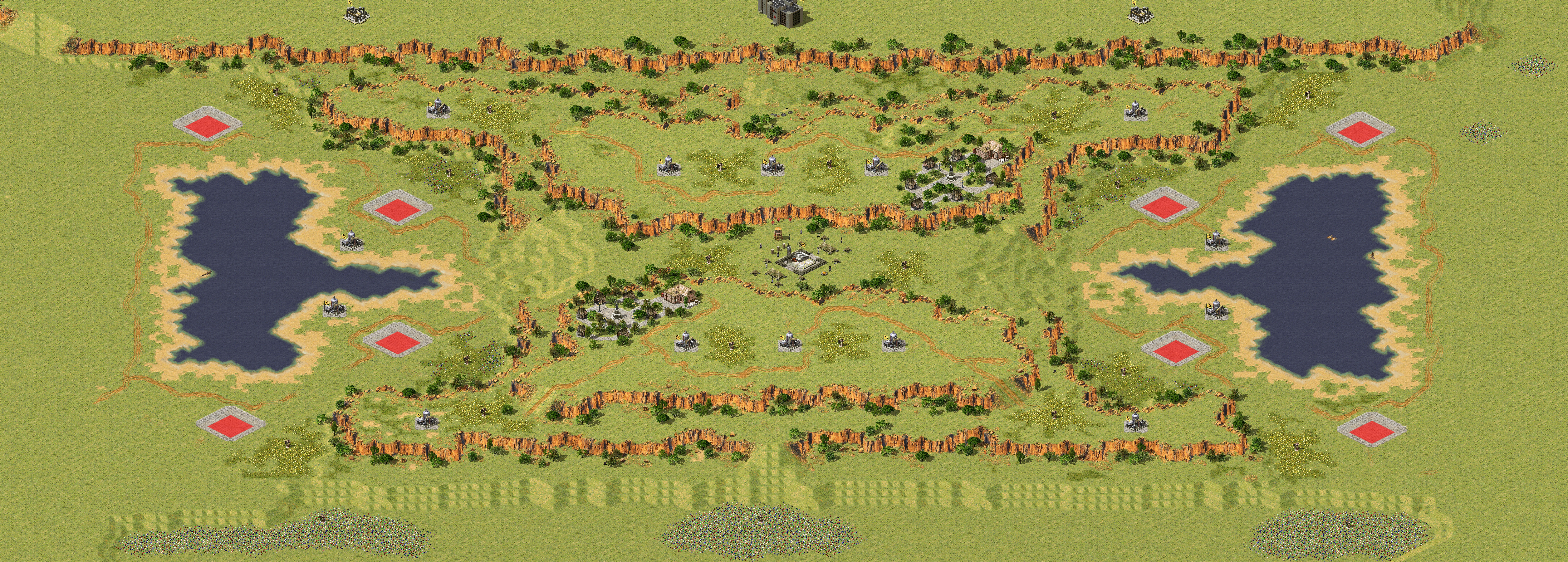 Rendered map: Canyon Peak 4v4