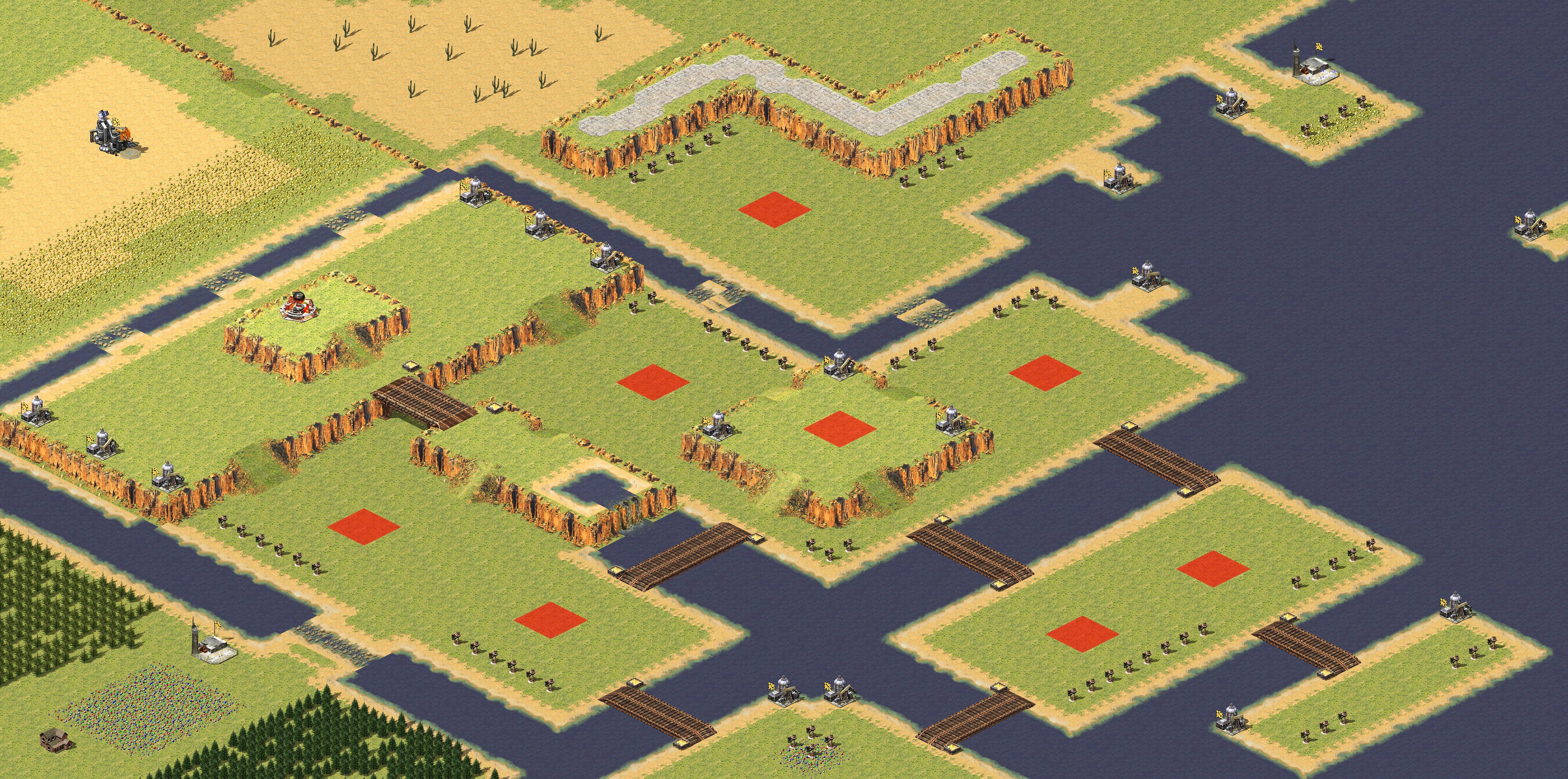 Rendered map: Three Kingdoms Clash