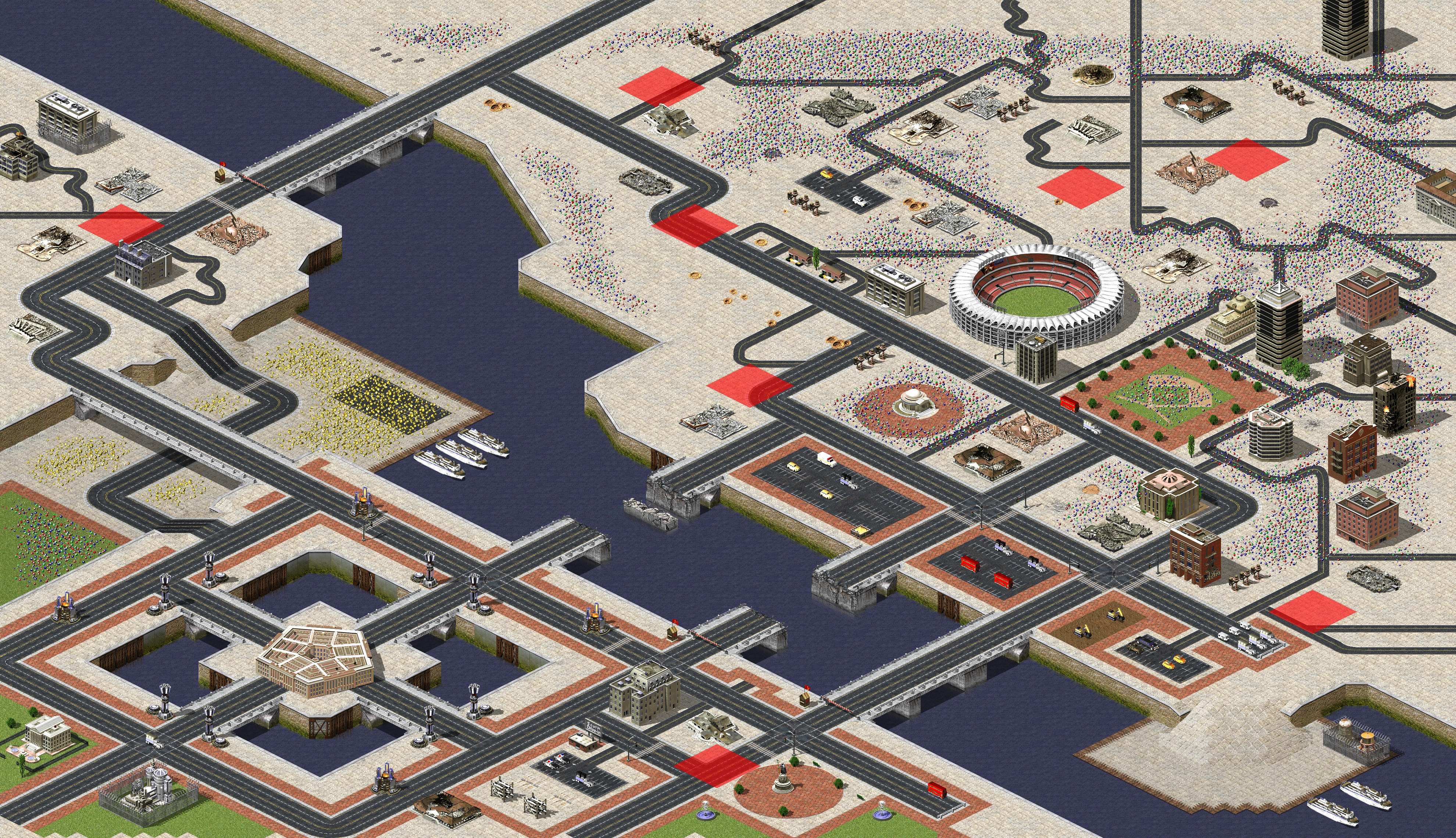 Rendered map: Pentagon Remastered