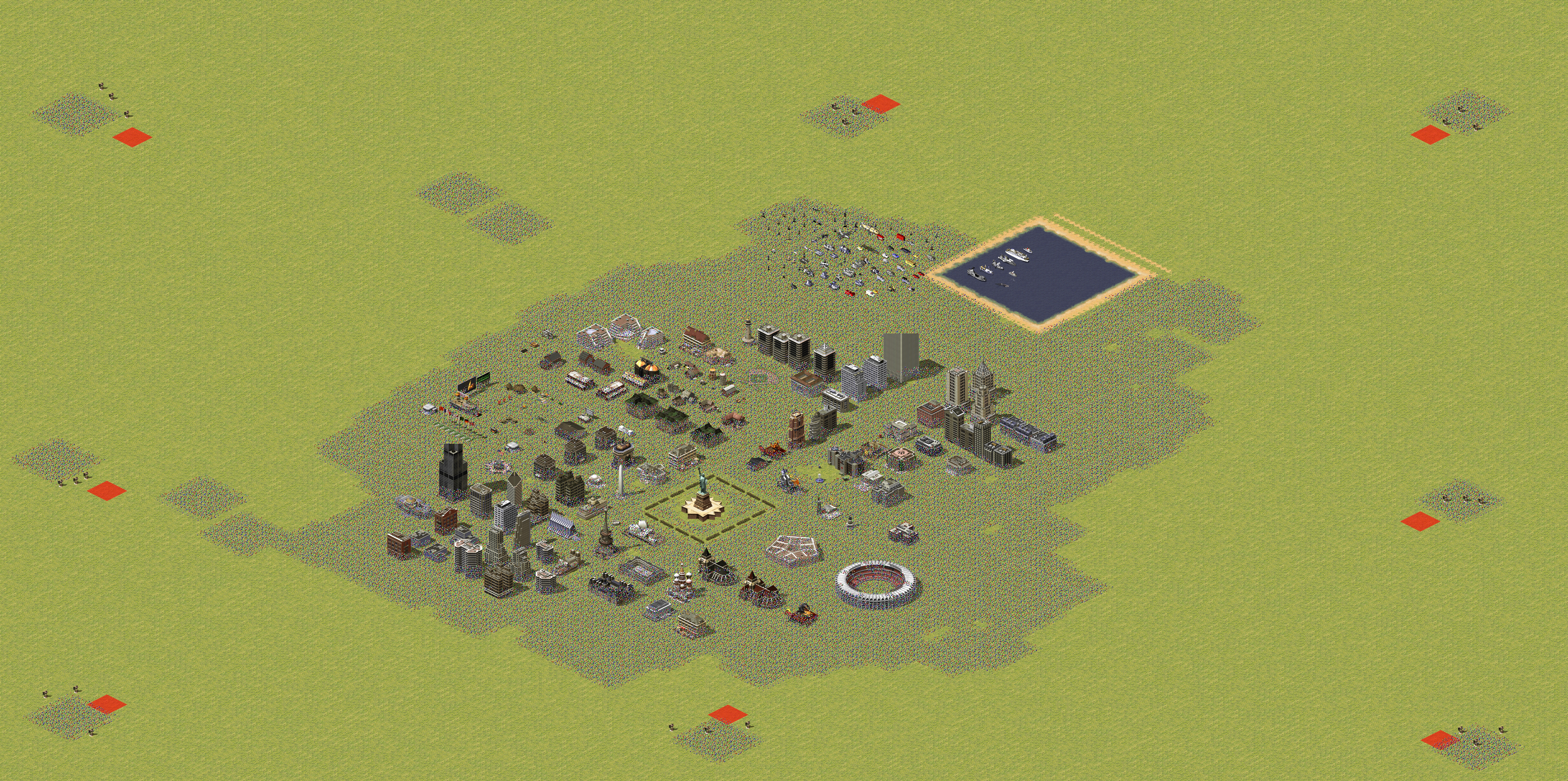 Rendered map: Tourist Resort