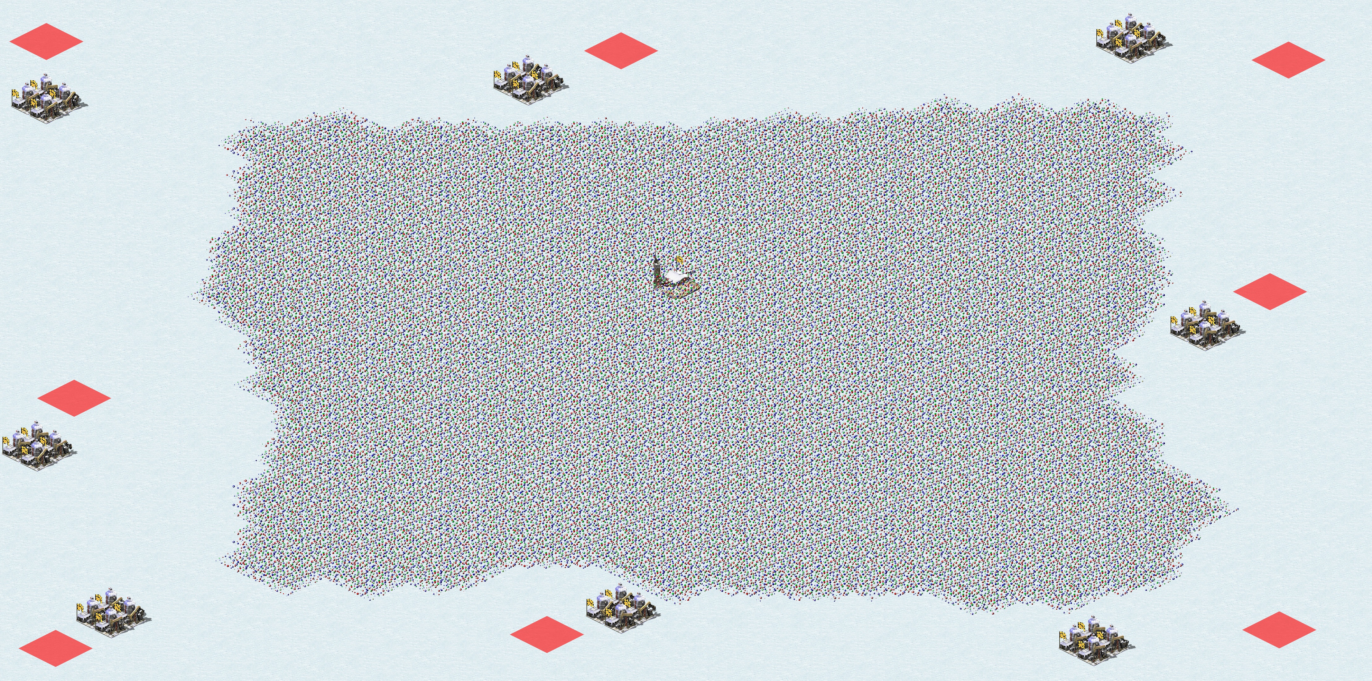 Rendered map: Flatland Ore War