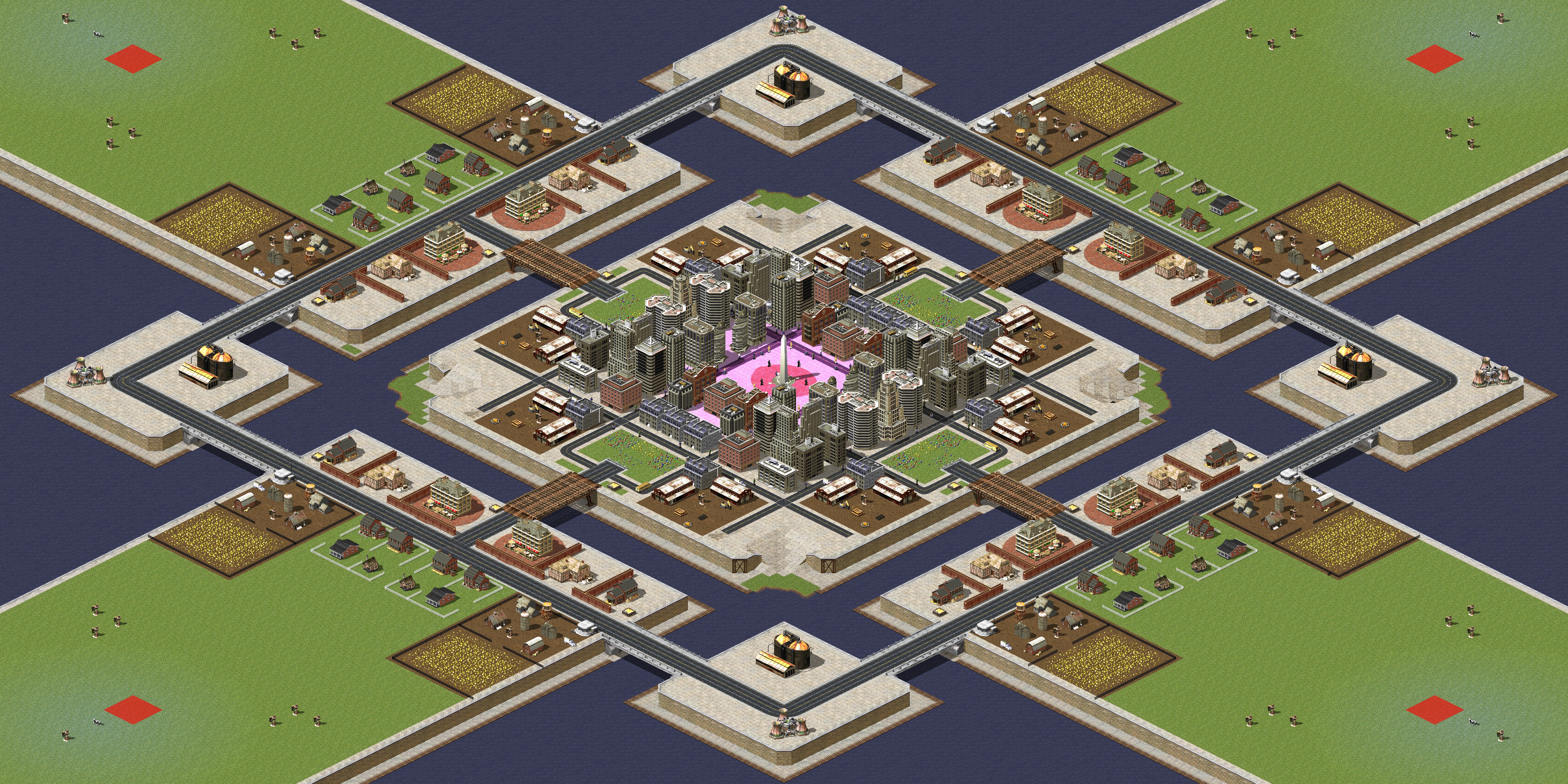 Rendered map: Cityscape