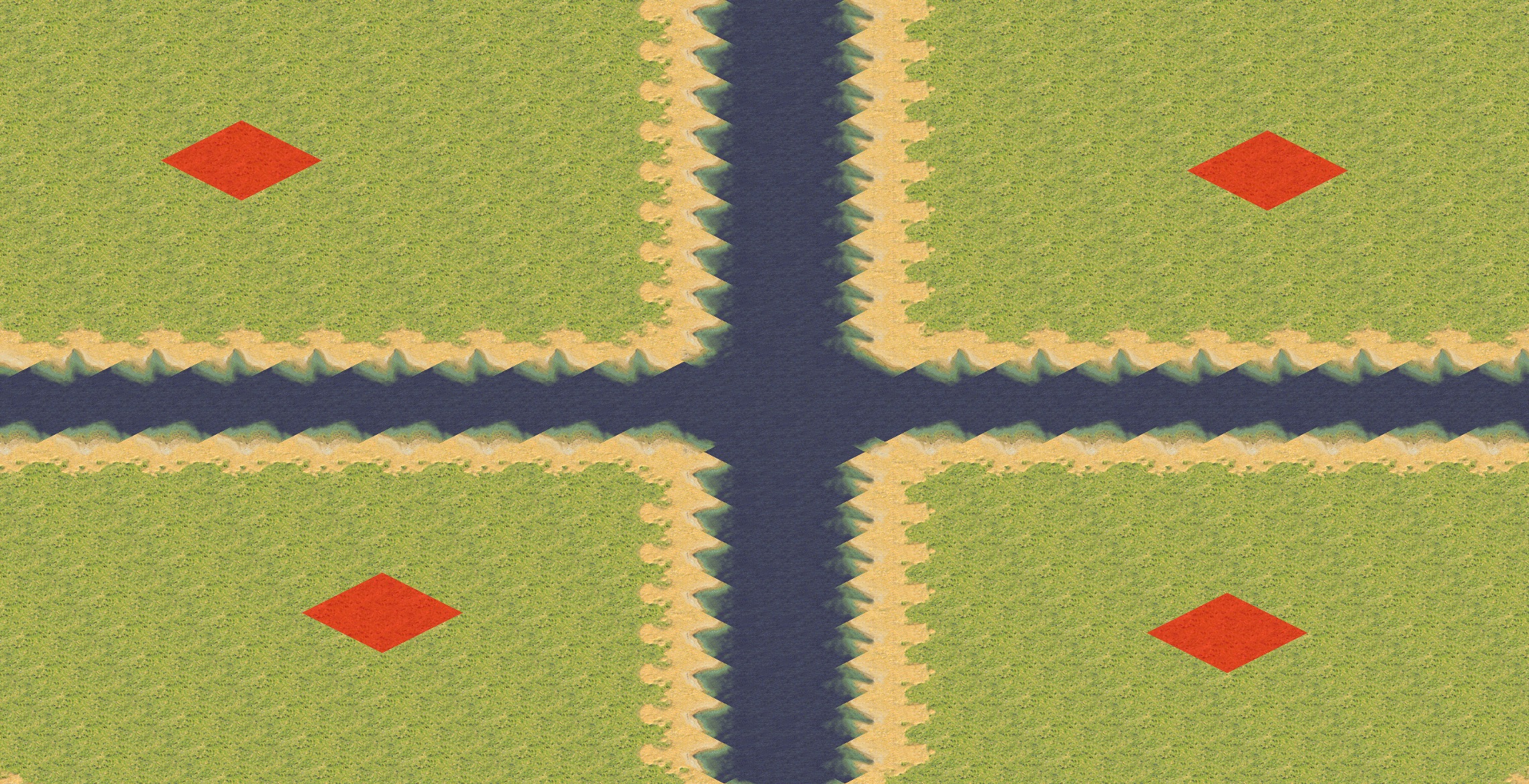 Rendered map: Blue Sky Happy