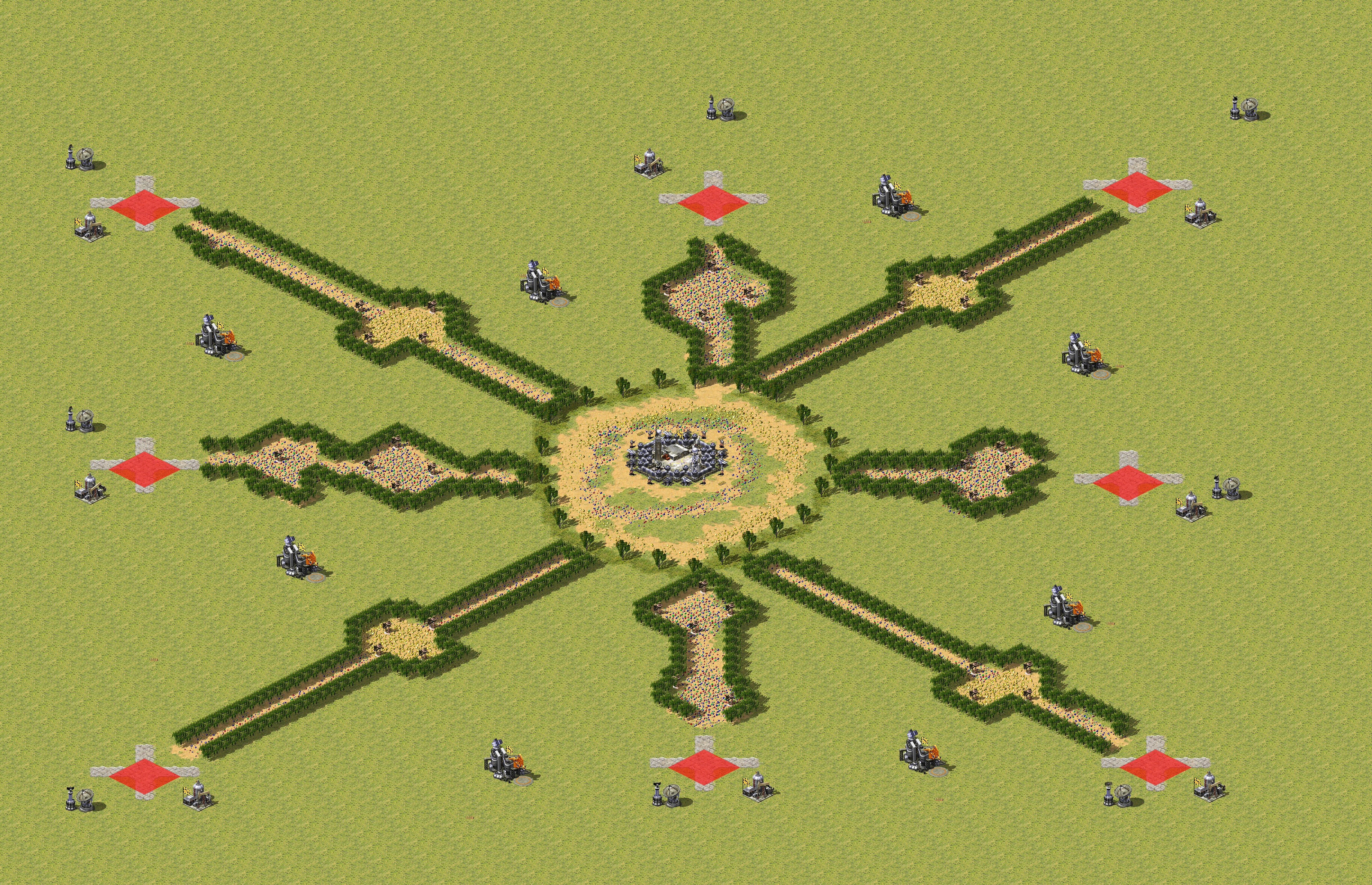 Rendered map: Sun Patch of Land