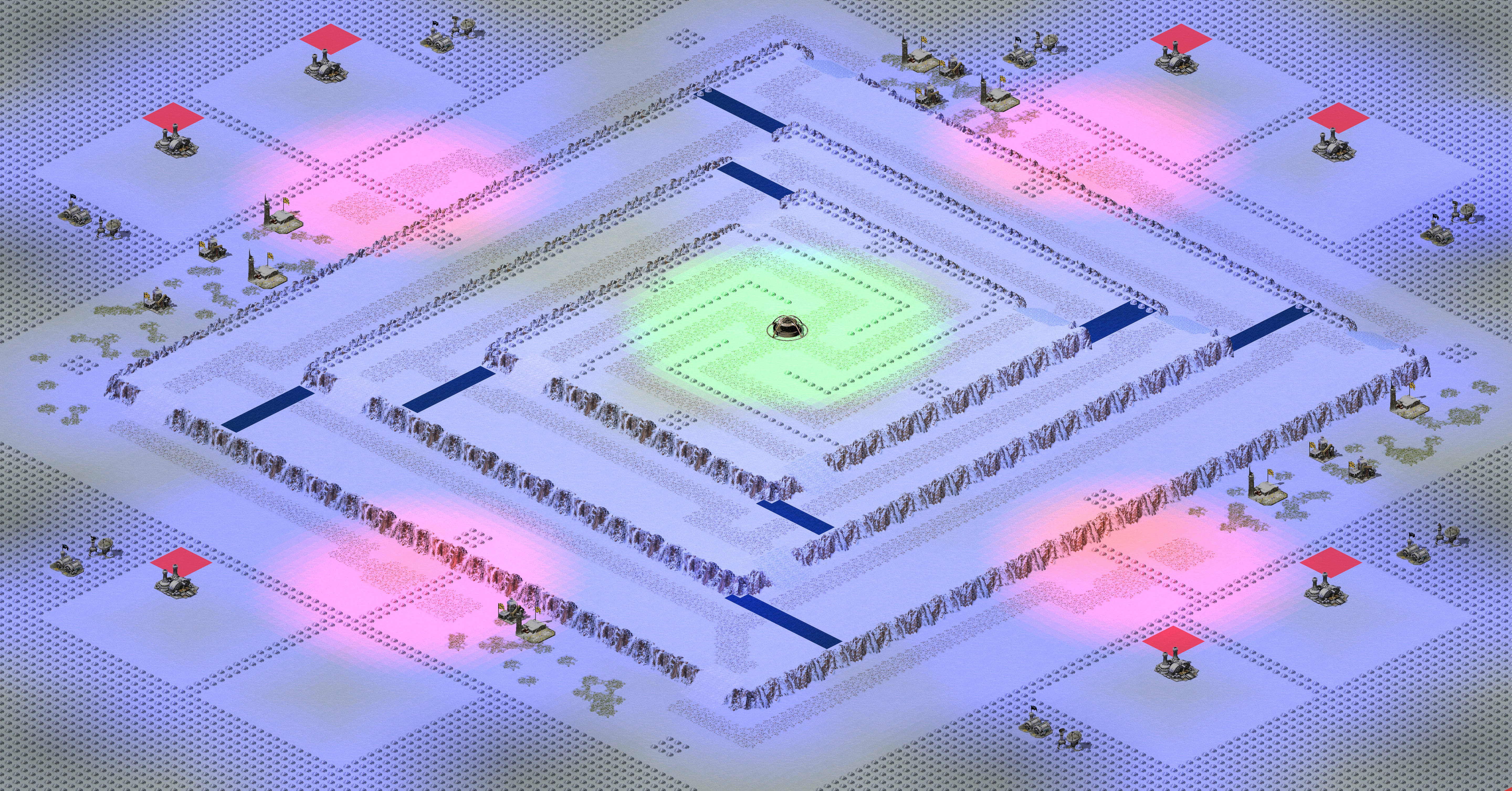 Rendered map: [7] Snarks Third Tower Defense Expanded v1.6
