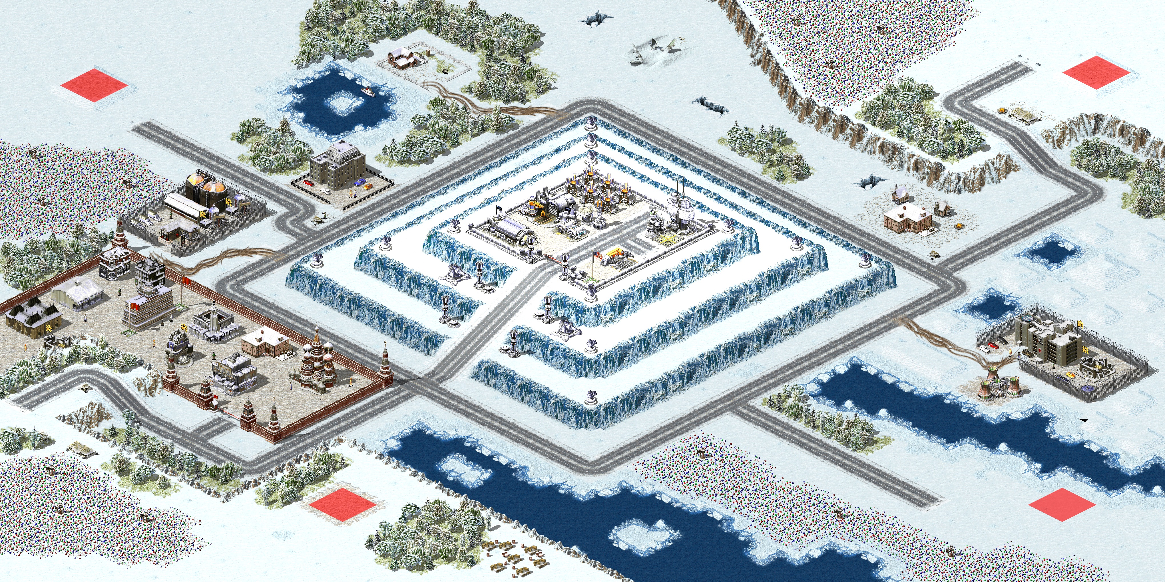 Rendered map: Ice Mountain Base