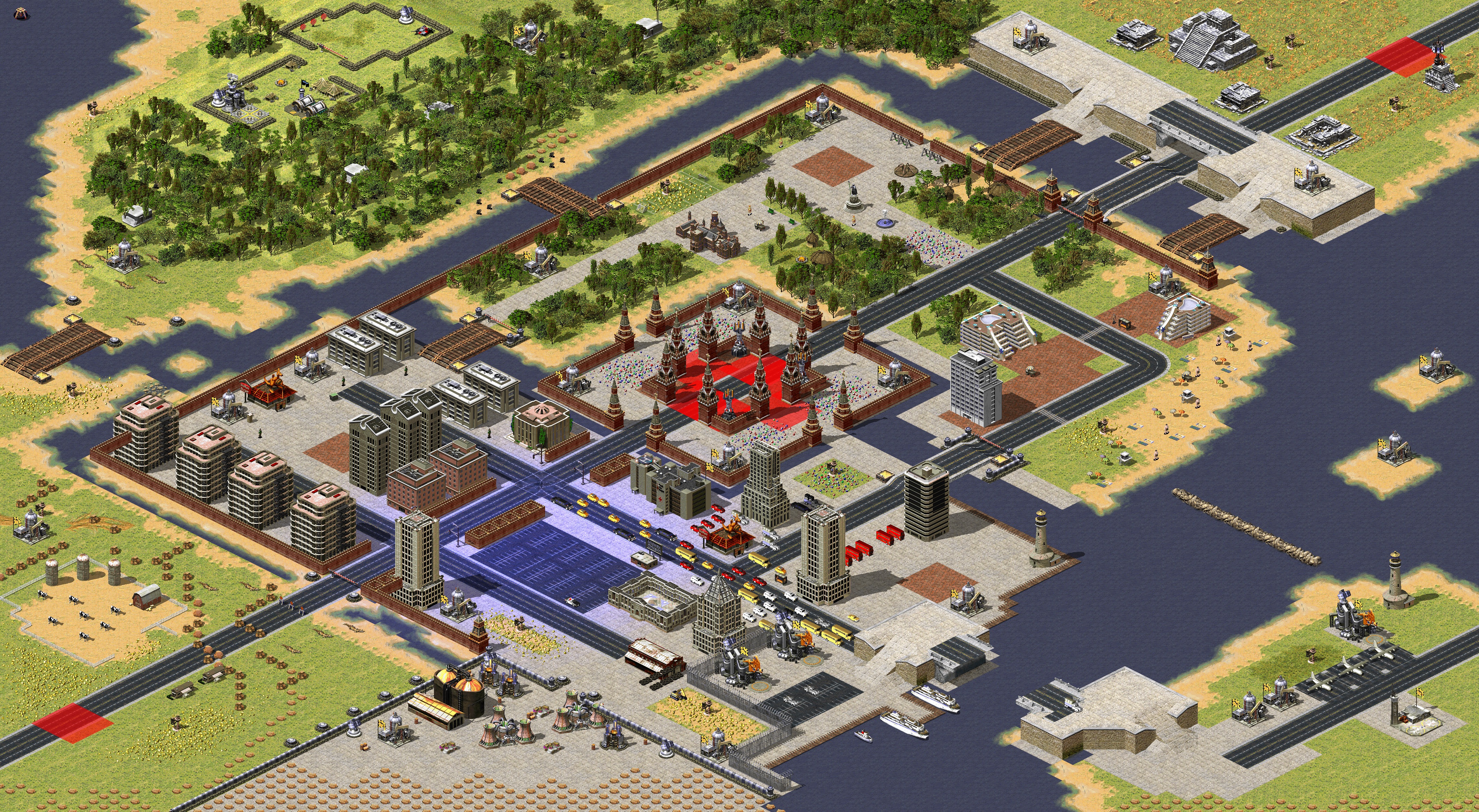 Rendered map: First to City