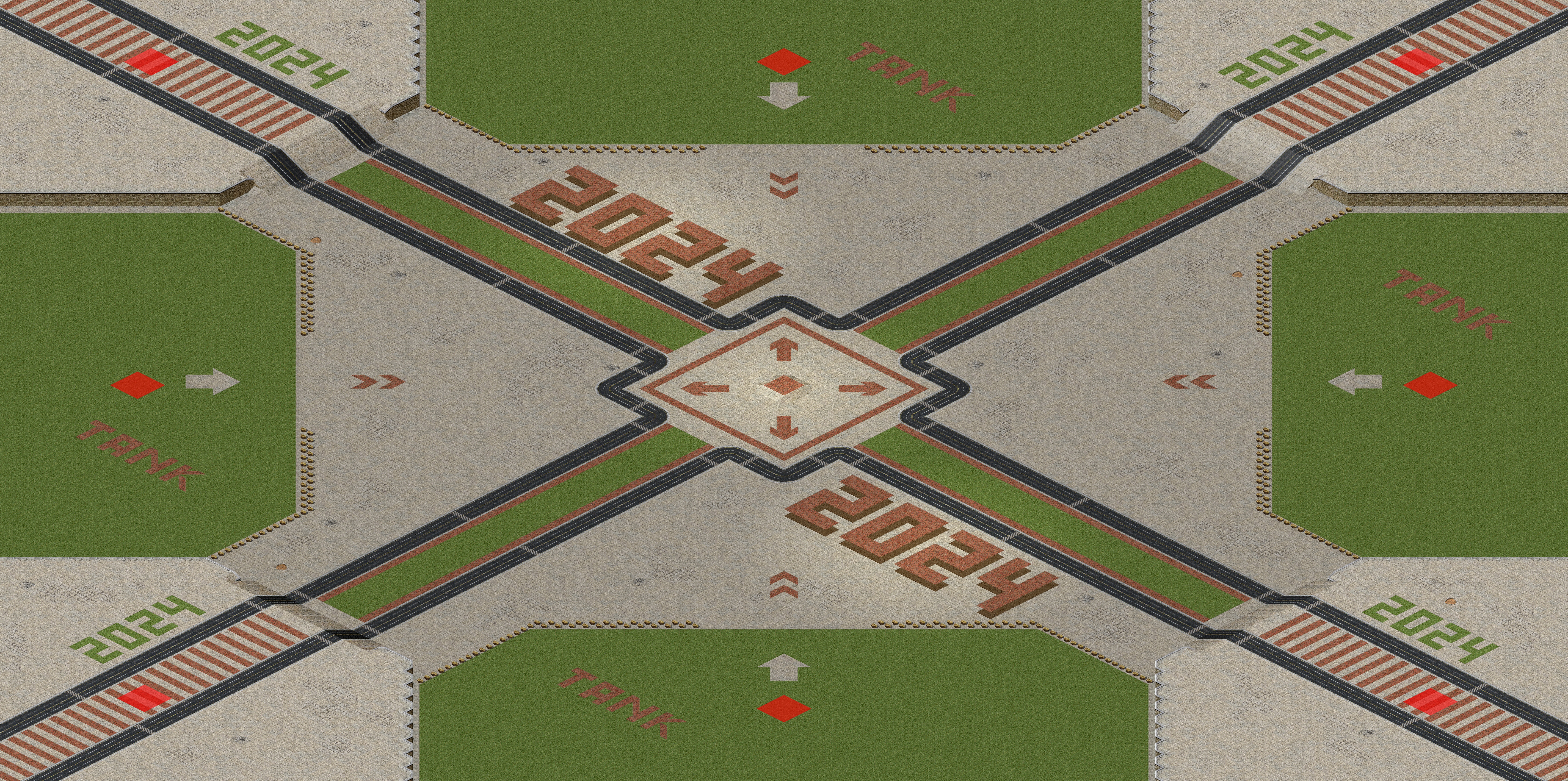 Rendered map: Tank King (Modded)