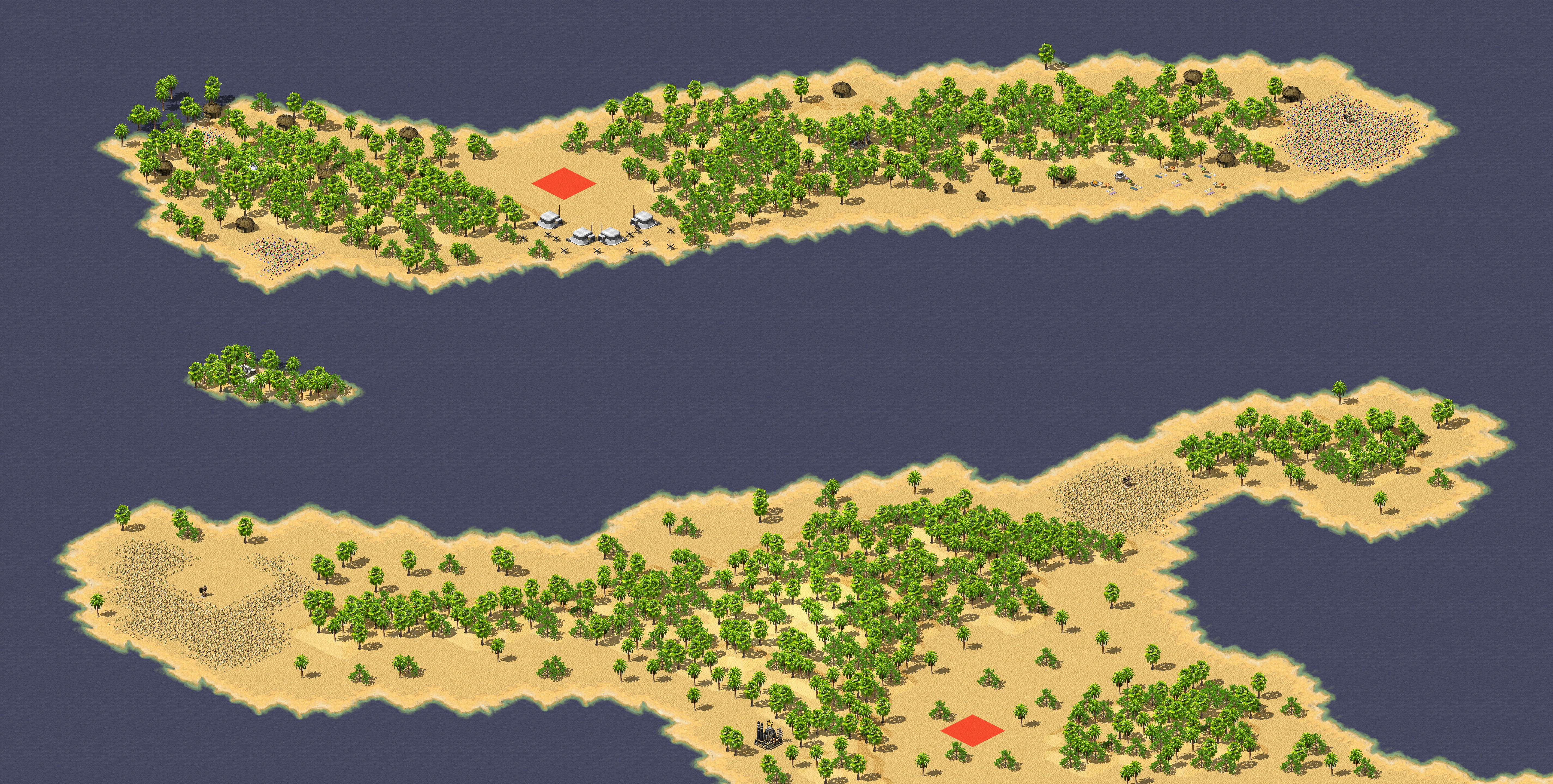 Rendered map: Tropical Island