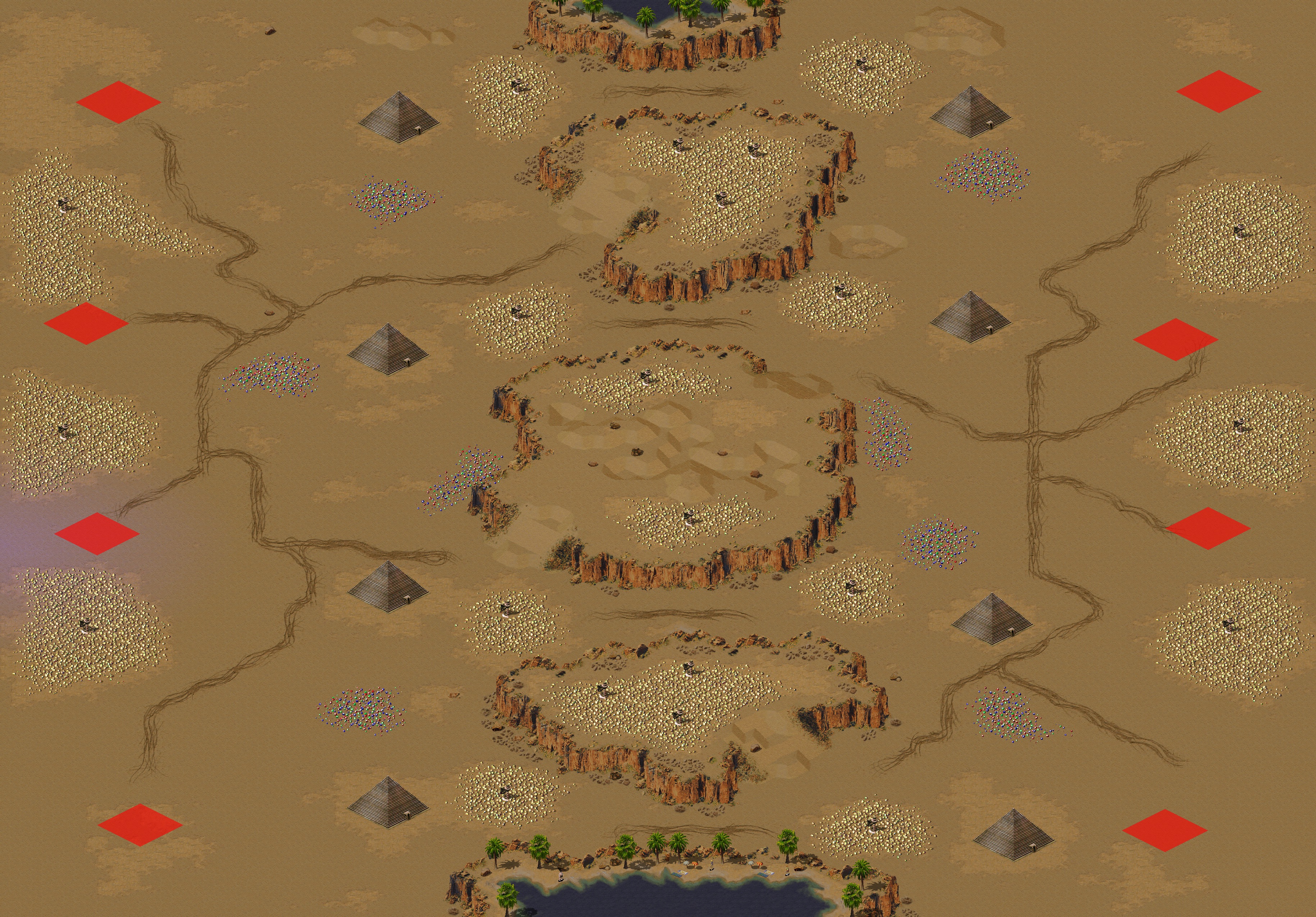 Rendered map: [8] Tour of Egypt (4v4)