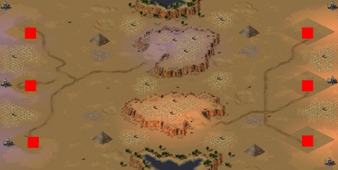Rendered preview of Egypt with Pyramids