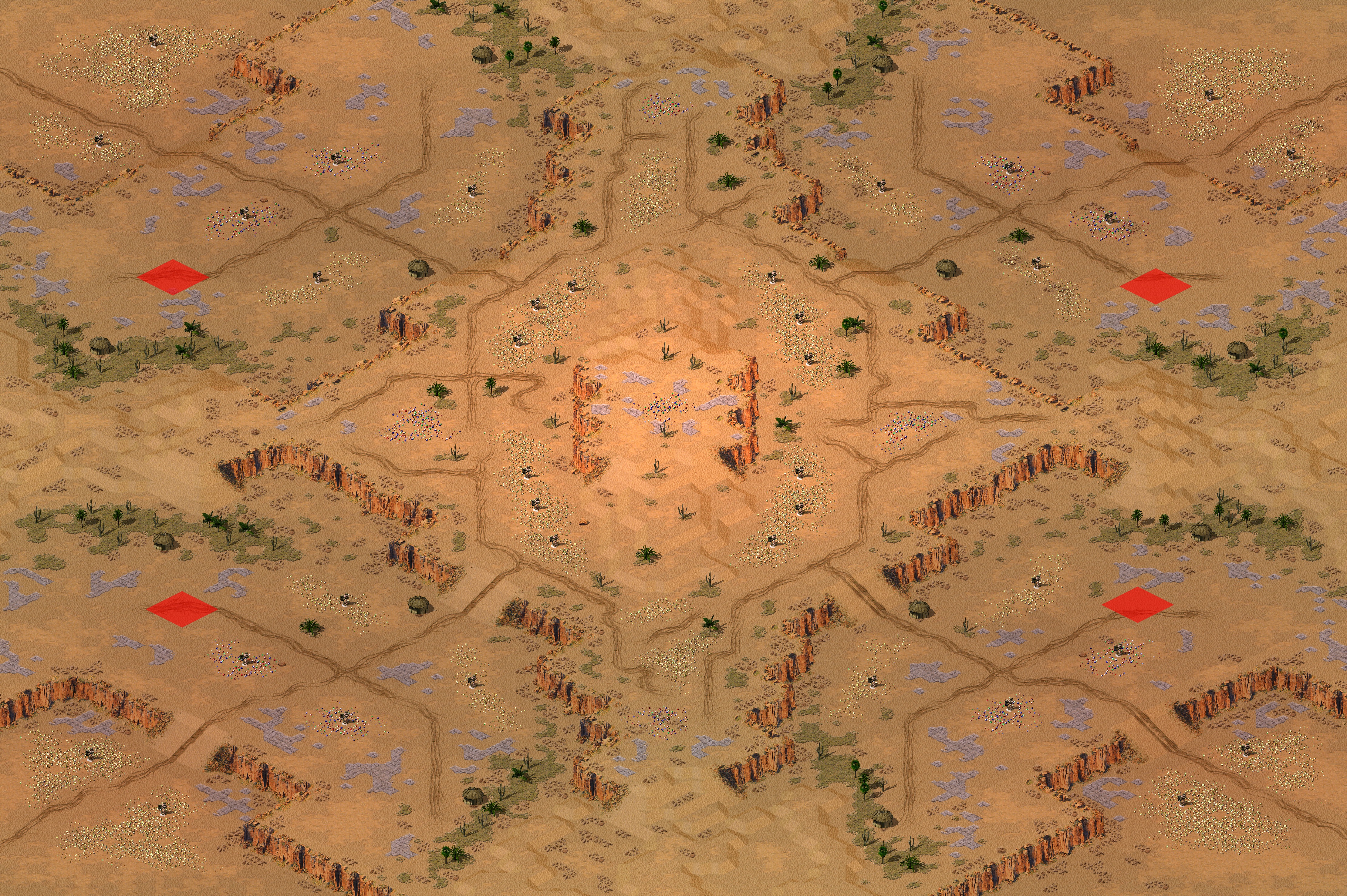Rendered map: Buffed - Open Pit Mine