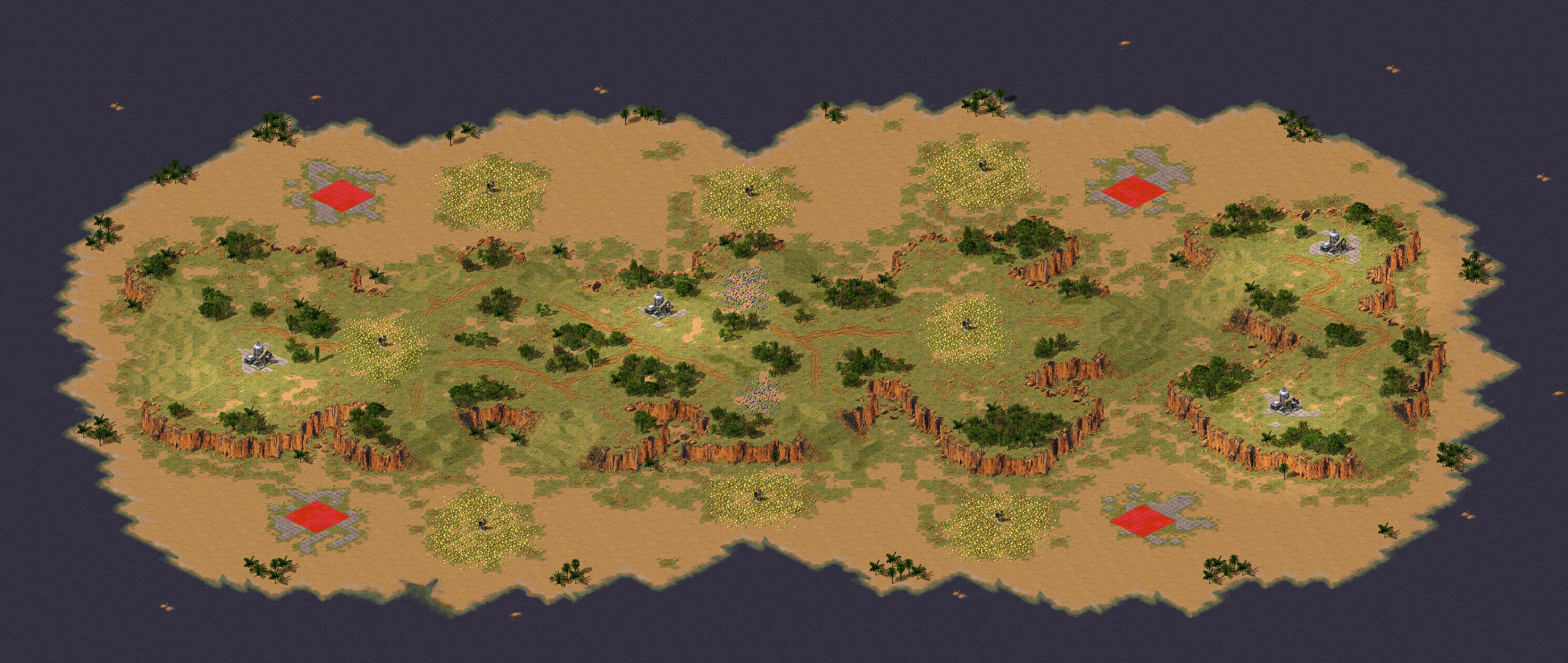 Rendered map: Isle of Oades